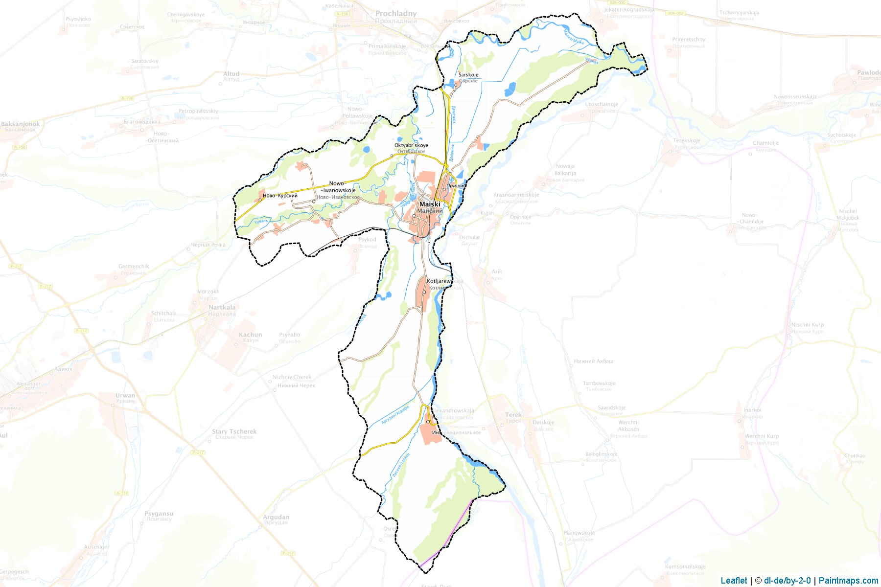 Majskiy (Kabardino-Balkar) Map Cropping Samples-1