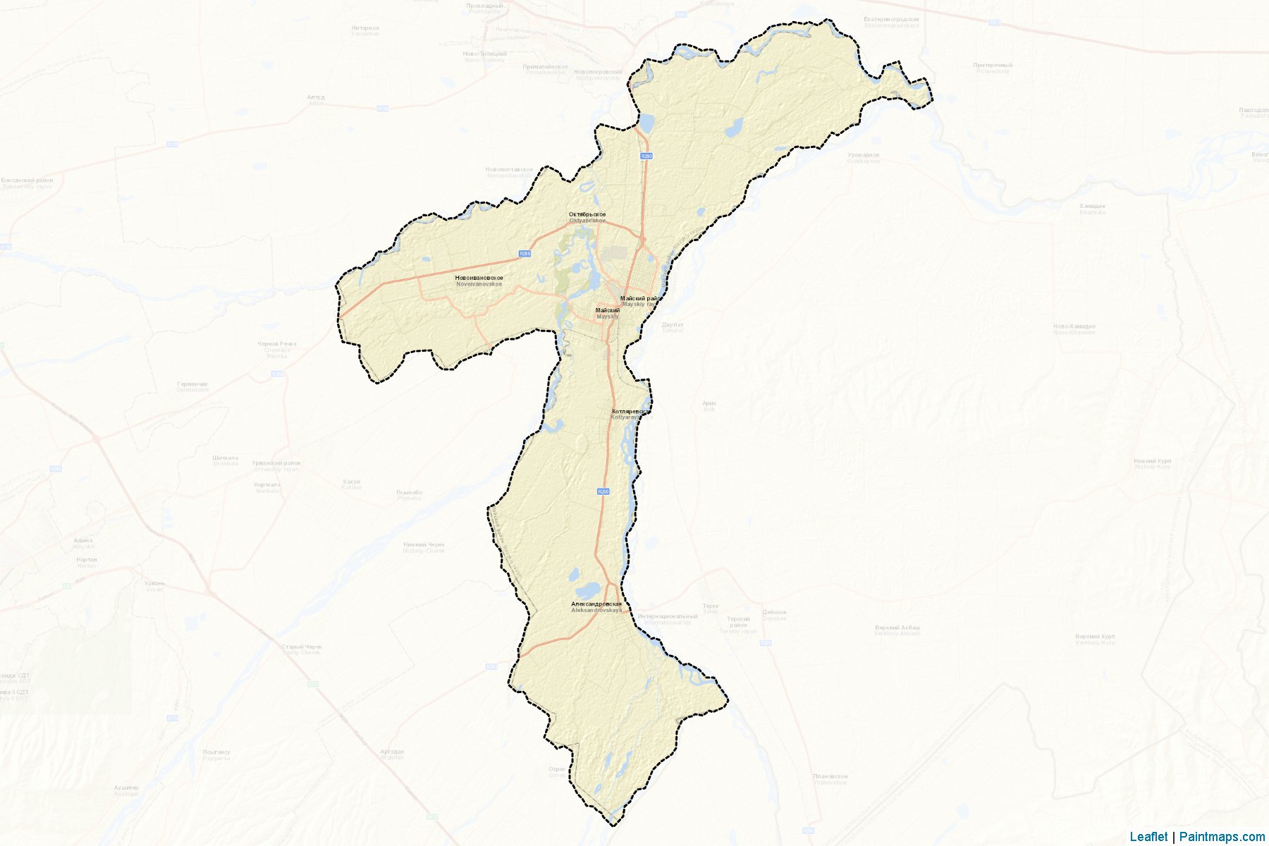 Majskiy (Kabardino-Balkar) Map Cropping Samples-2