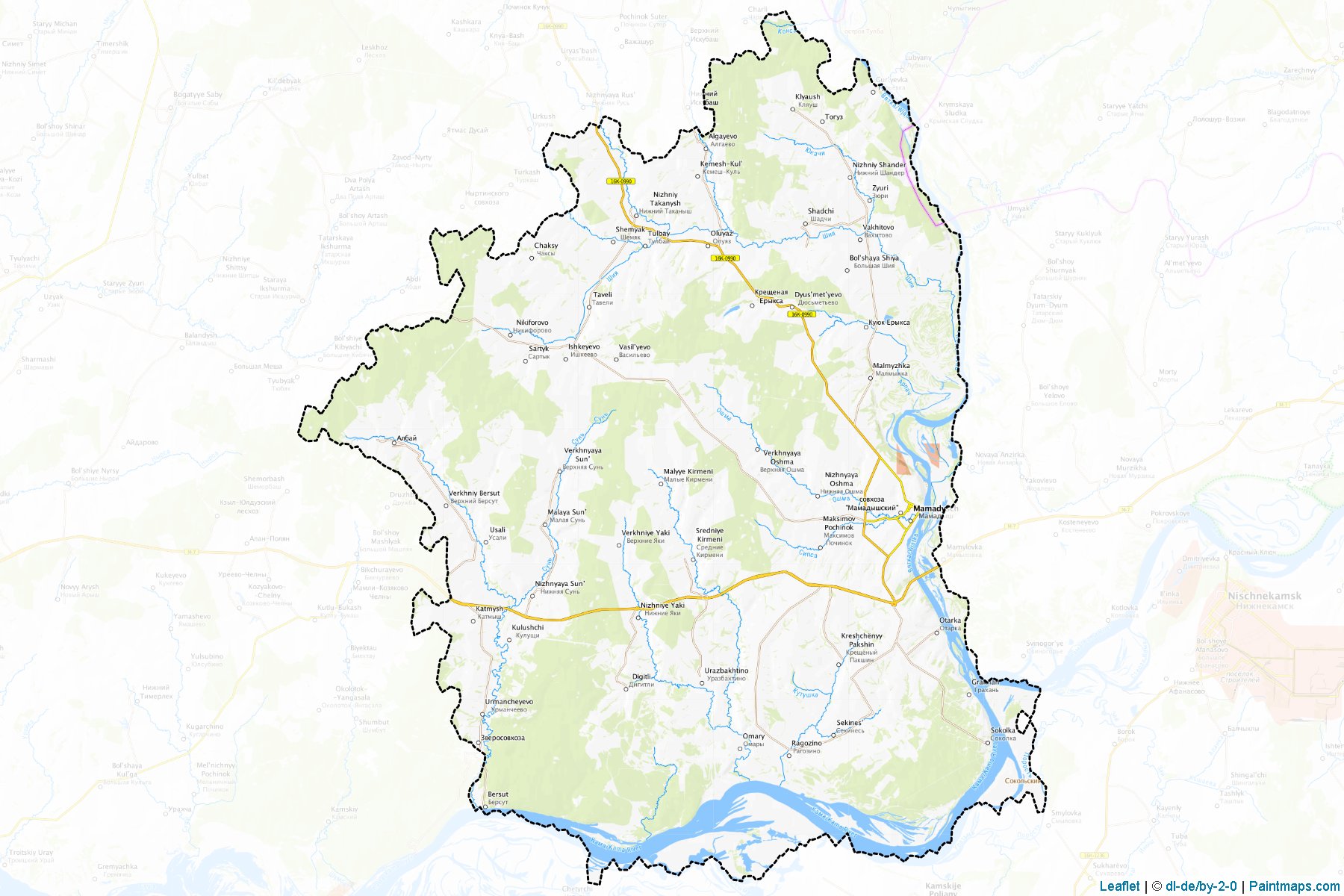 Mamadyshskiy (Tatarstan) Map Cropping Samples-1