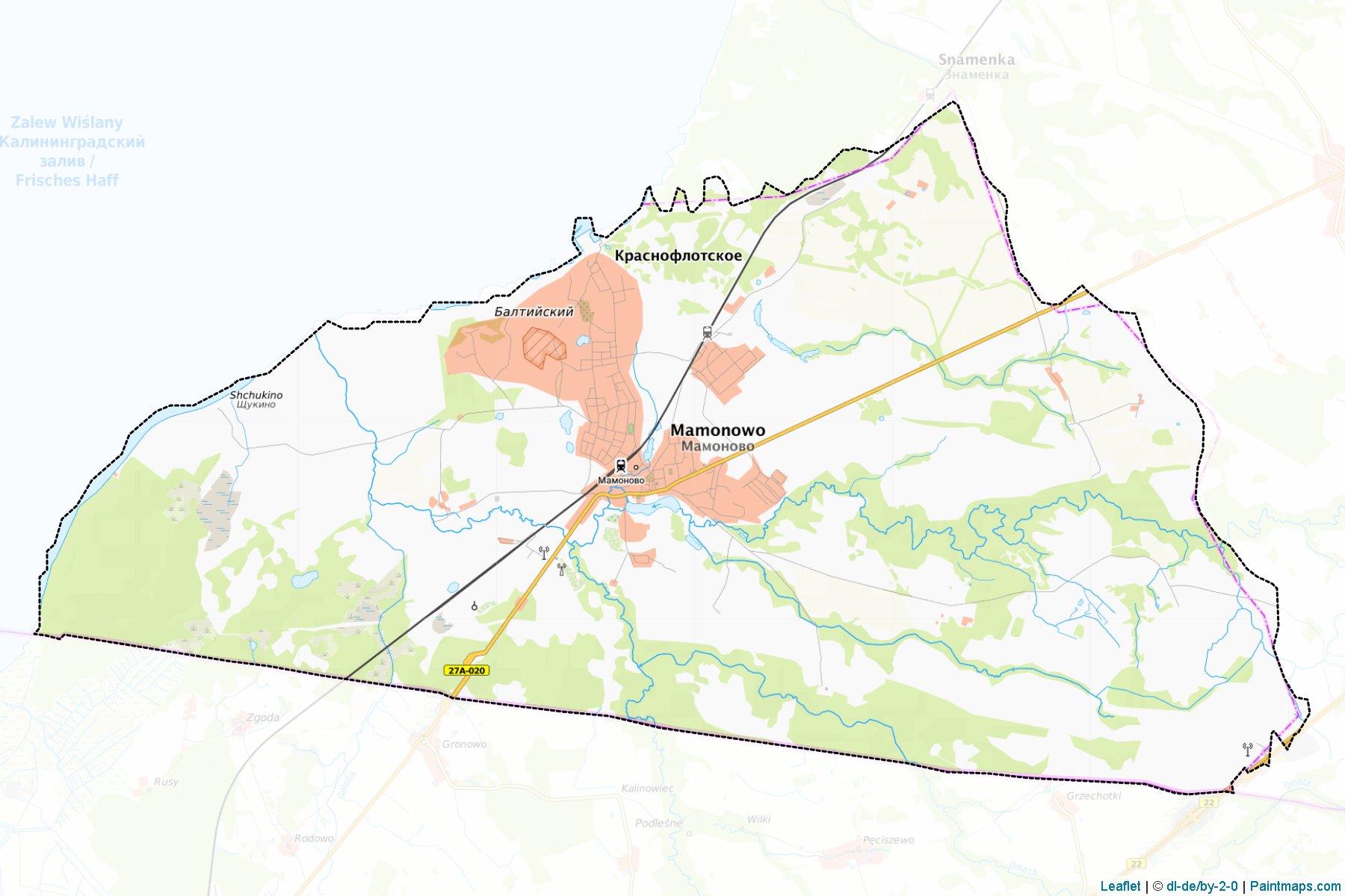 Mamonovskiy (Kaliningrad) Map Cropping Samples-1