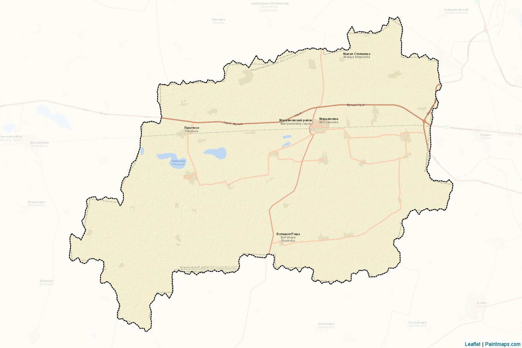 Mar'janovskiy (Omsk) Map Cropping Samples-2