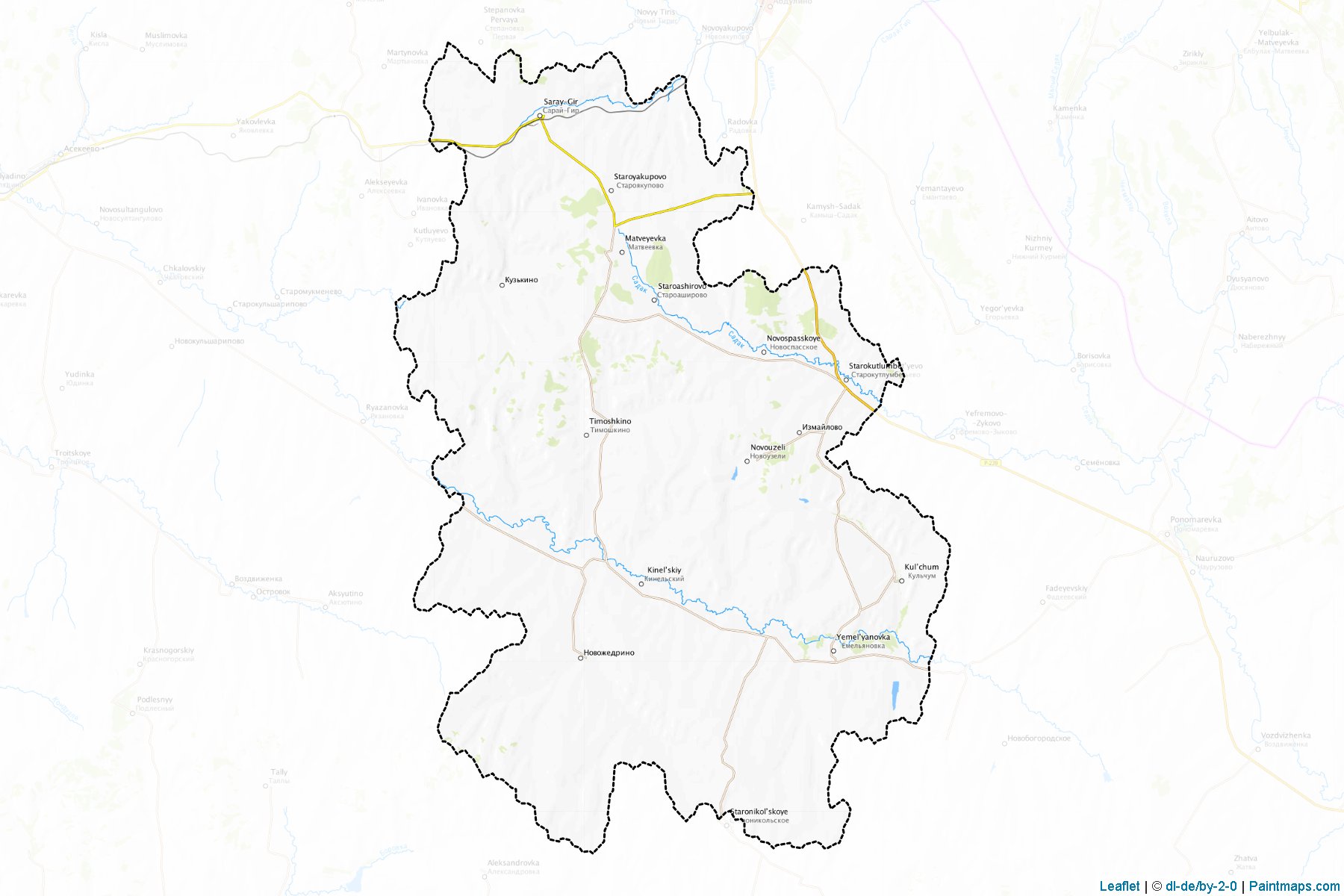 Matveevskiy (Orenburg) Map Cropping Samples-1