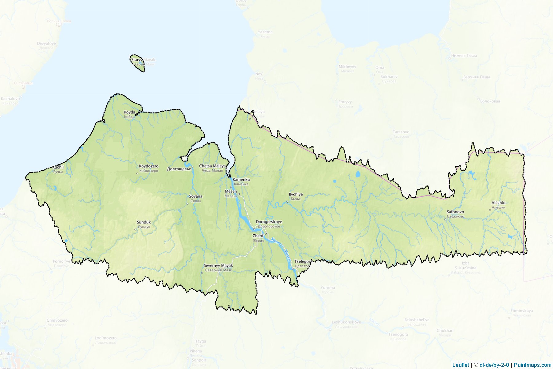 Mezenskiy (Arhangelsk) Haritası Örnekleri-1