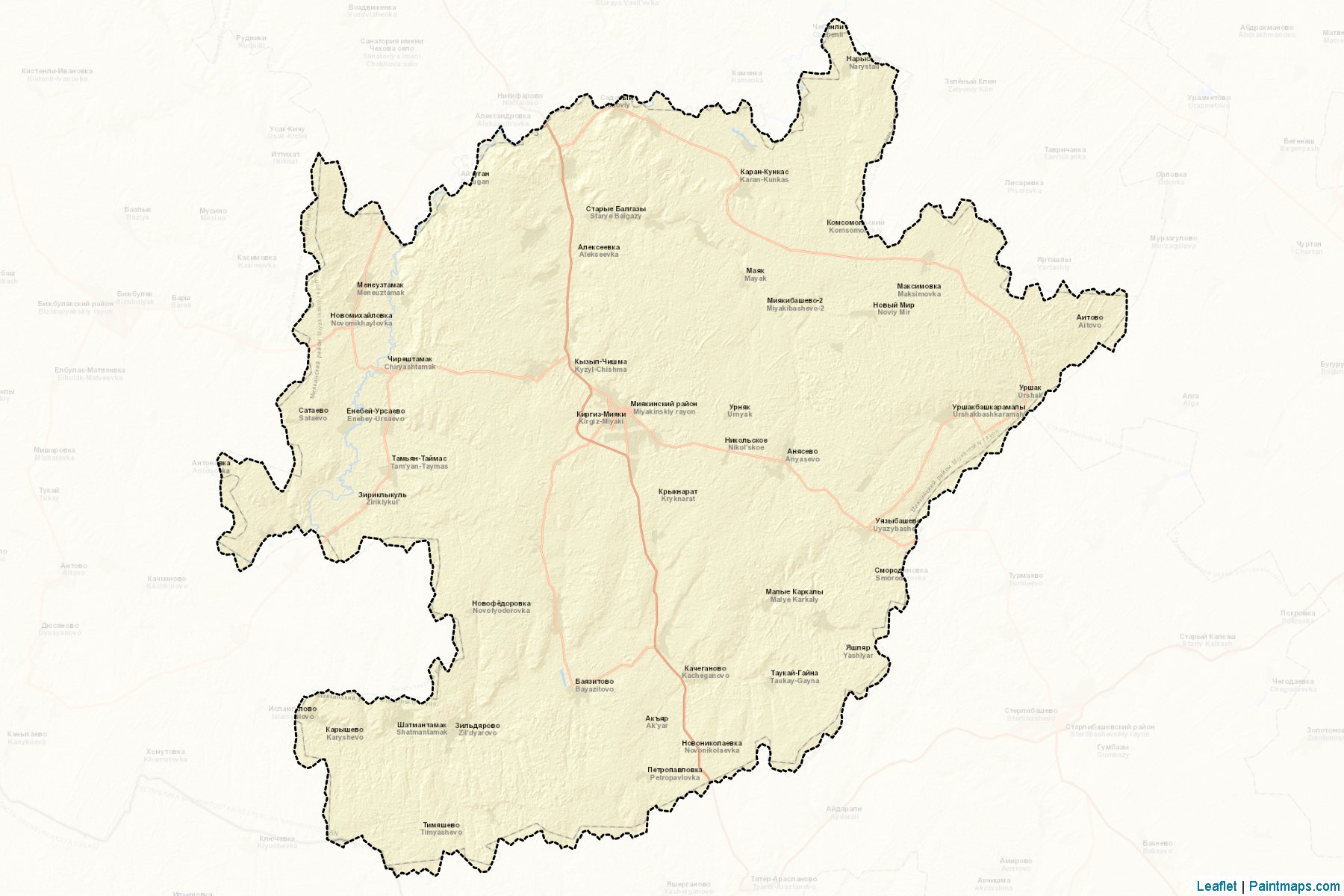 Mijakinskiy (Bashkortostan) Map Cropping Samples-2