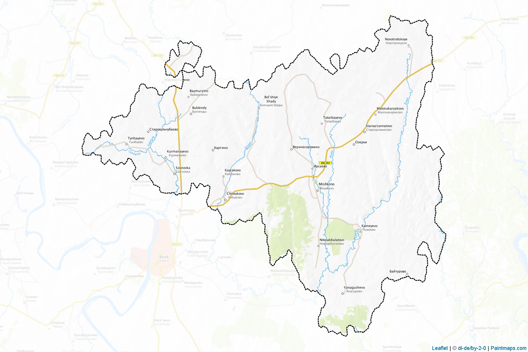 Mishkinskiy (Bashkortostan) Map Cropping Samples-1