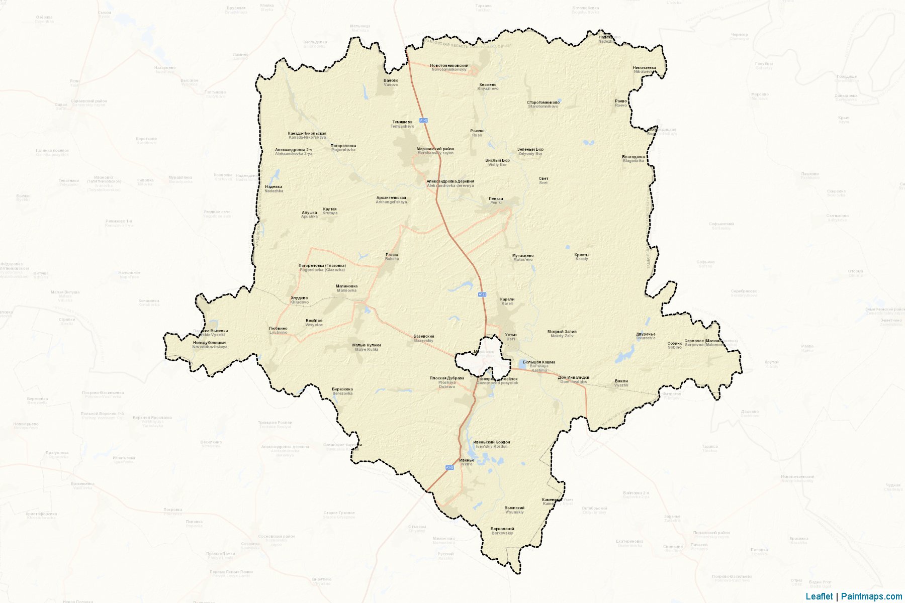 Morshanskiy (Tambov) Map Cropping Samples-2