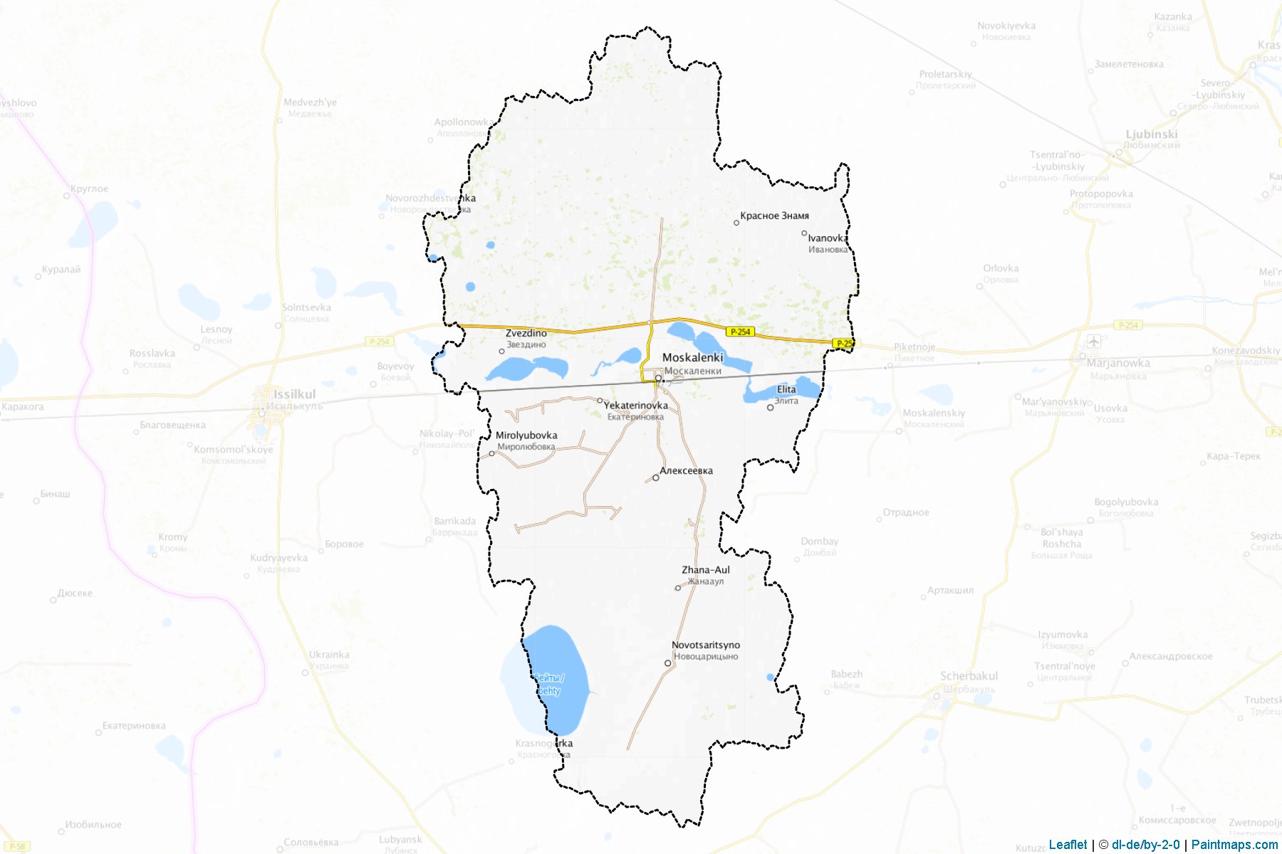 Moskalenskiy (Omsk) Haritası Örnekleri-1