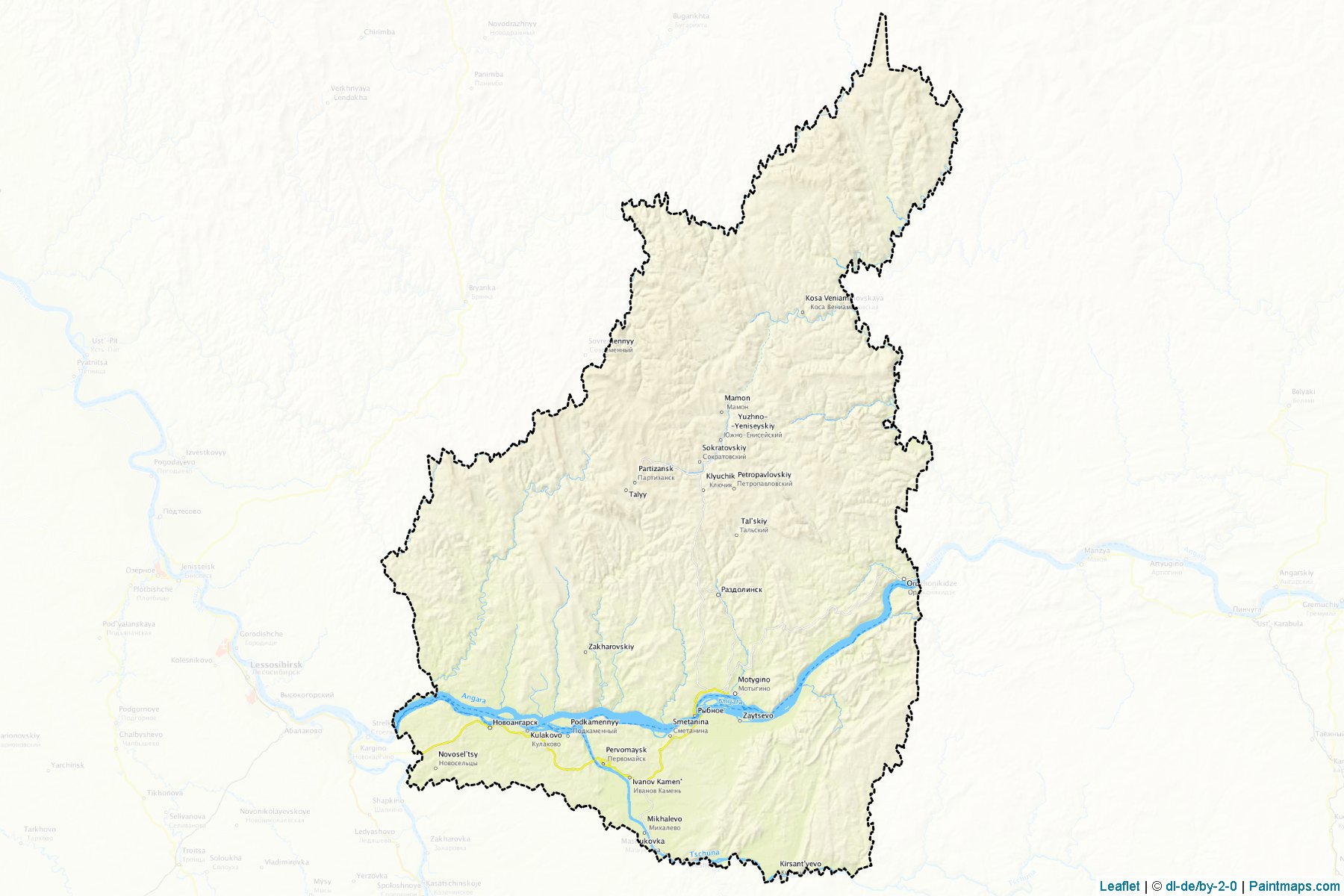 Motyginskiy (Krasnoyarsk) Map Cropping Samples-1