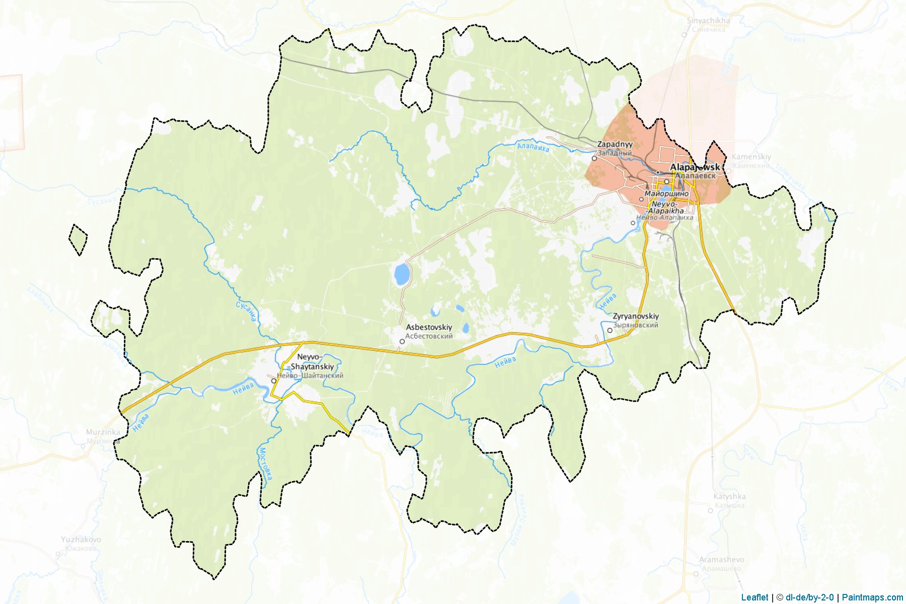 Alapaevsk (Sverdlovsk) Haritası Örnekleri-1