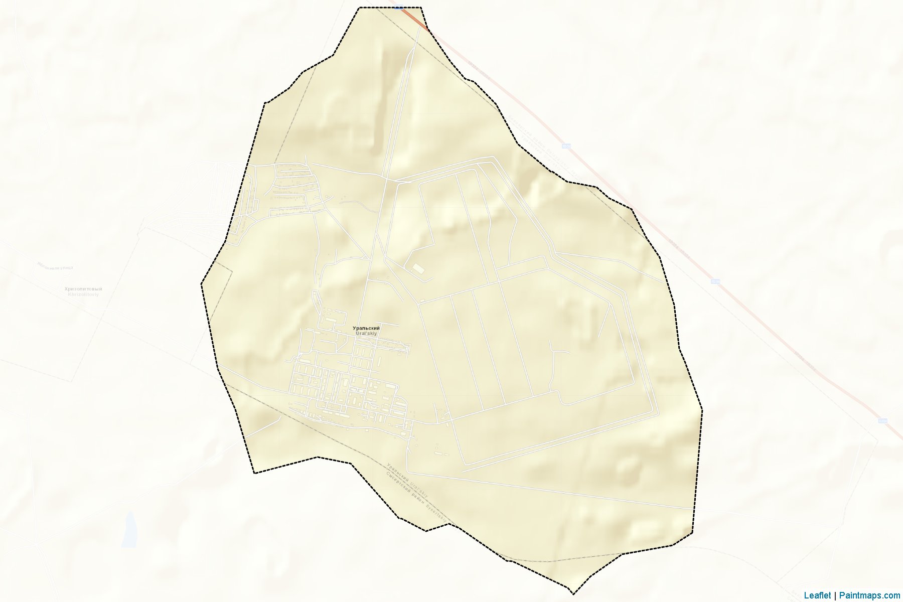 Ural'skiy (Sverdlovsk) Map Cropping Samples-2