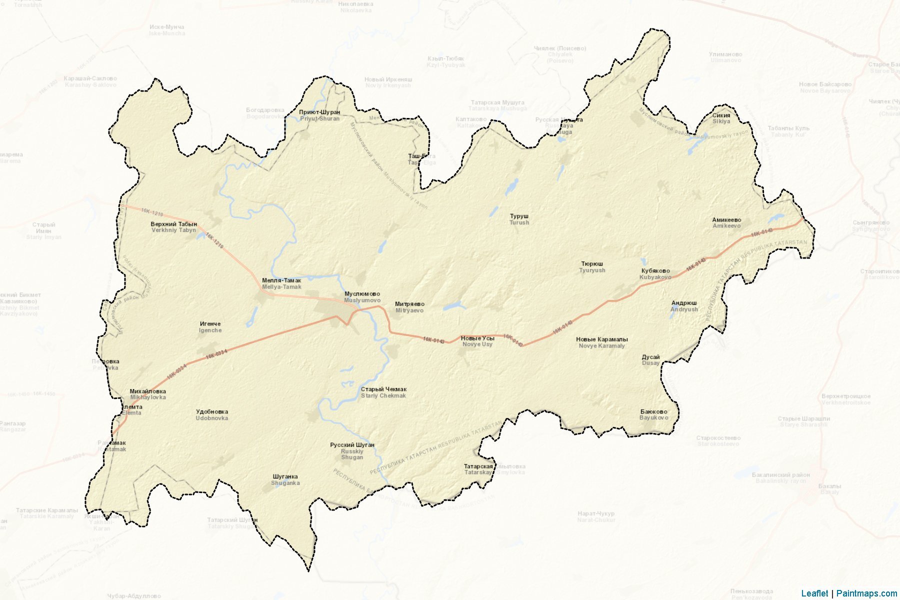 Musljumovskiy (Tatarstan) Map Cropping Samples-2