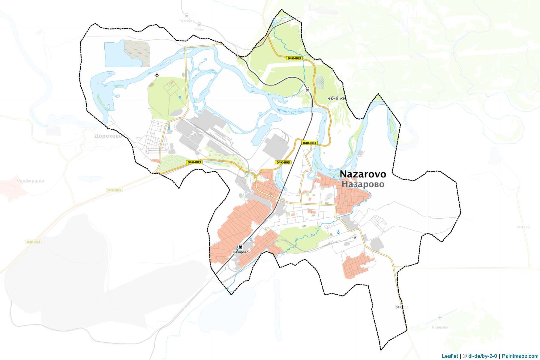 Nazarovo (Krasnoyarsk) Haritası Örnekleri-1