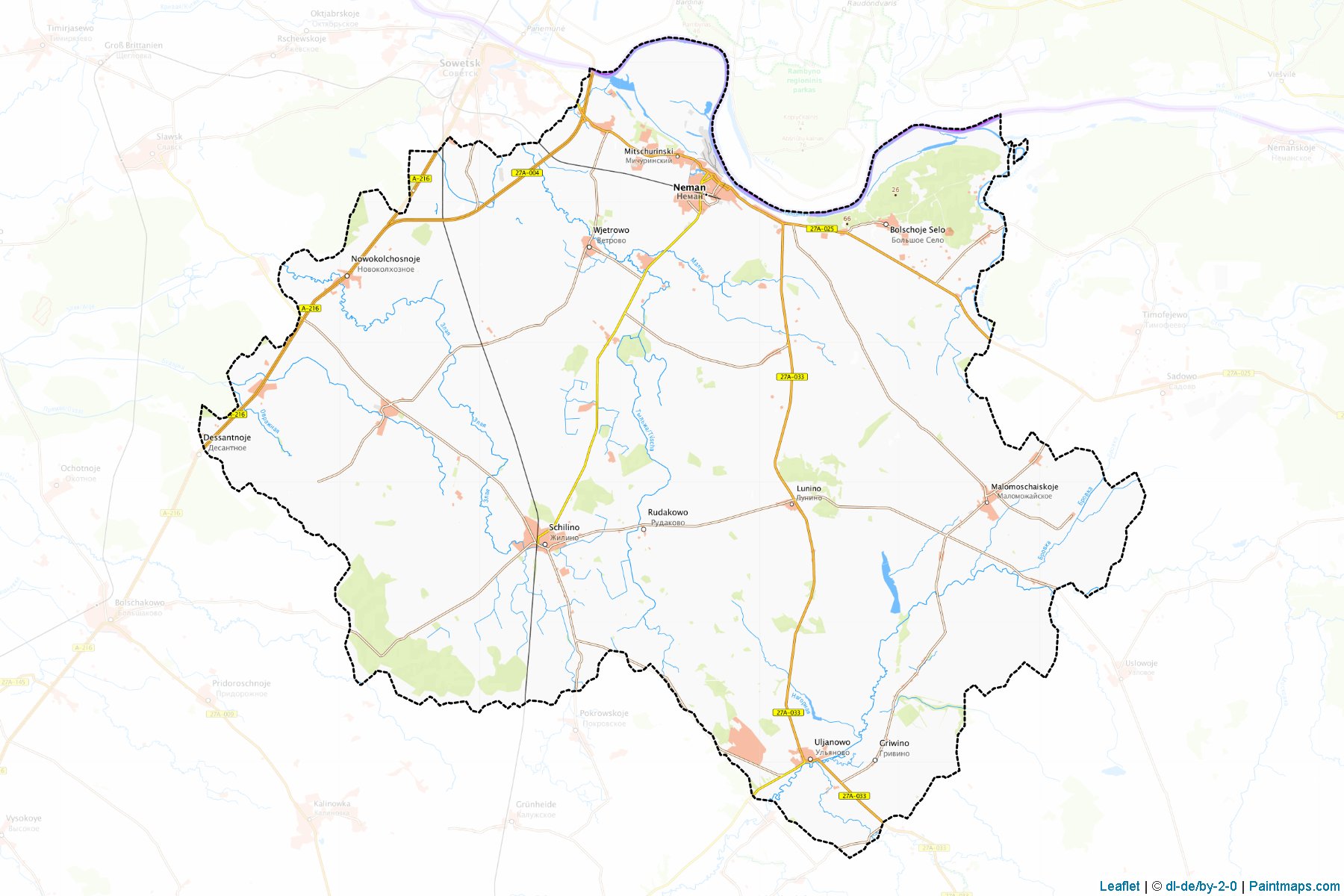 Nemanskiy (Kaliningrad) Haritası Örnekleri-1