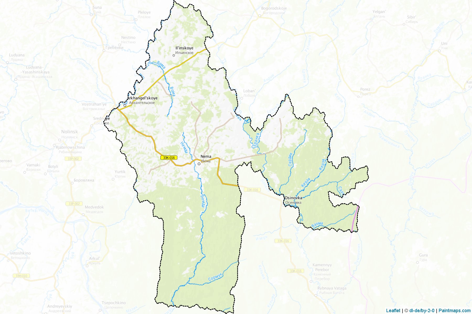 Muestras de recorte de mapas Nemskiy (Kirov)-1