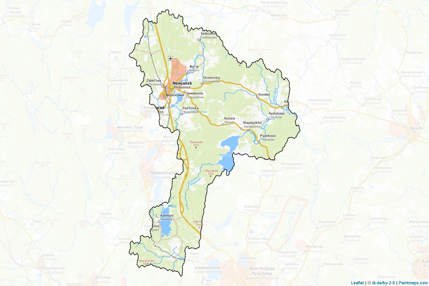 Nev'janskiy (Sverdlovsk) Map Cropping Samples-1