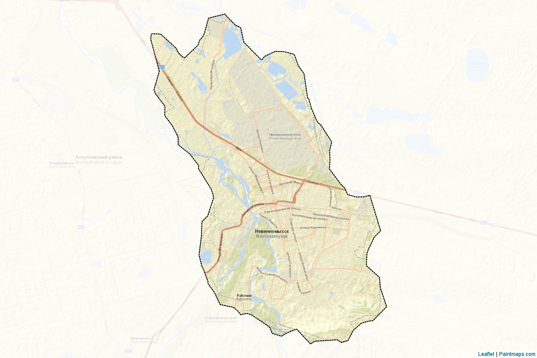 Nevinnomyssk (Stavropol) Map Cropping Samples-2