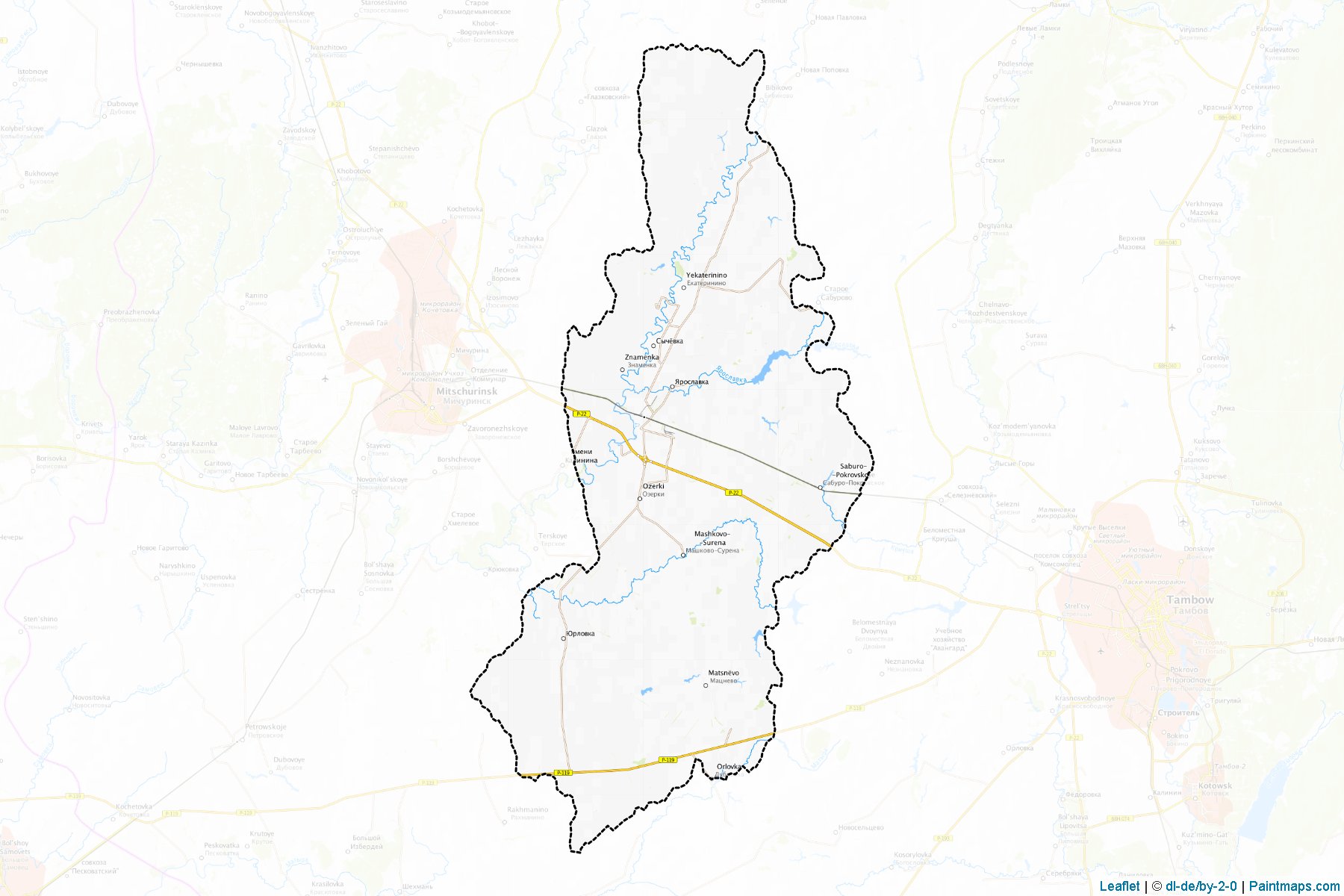 Muestras de recorte de mapas Nikiforovskiy (Tambov)-1