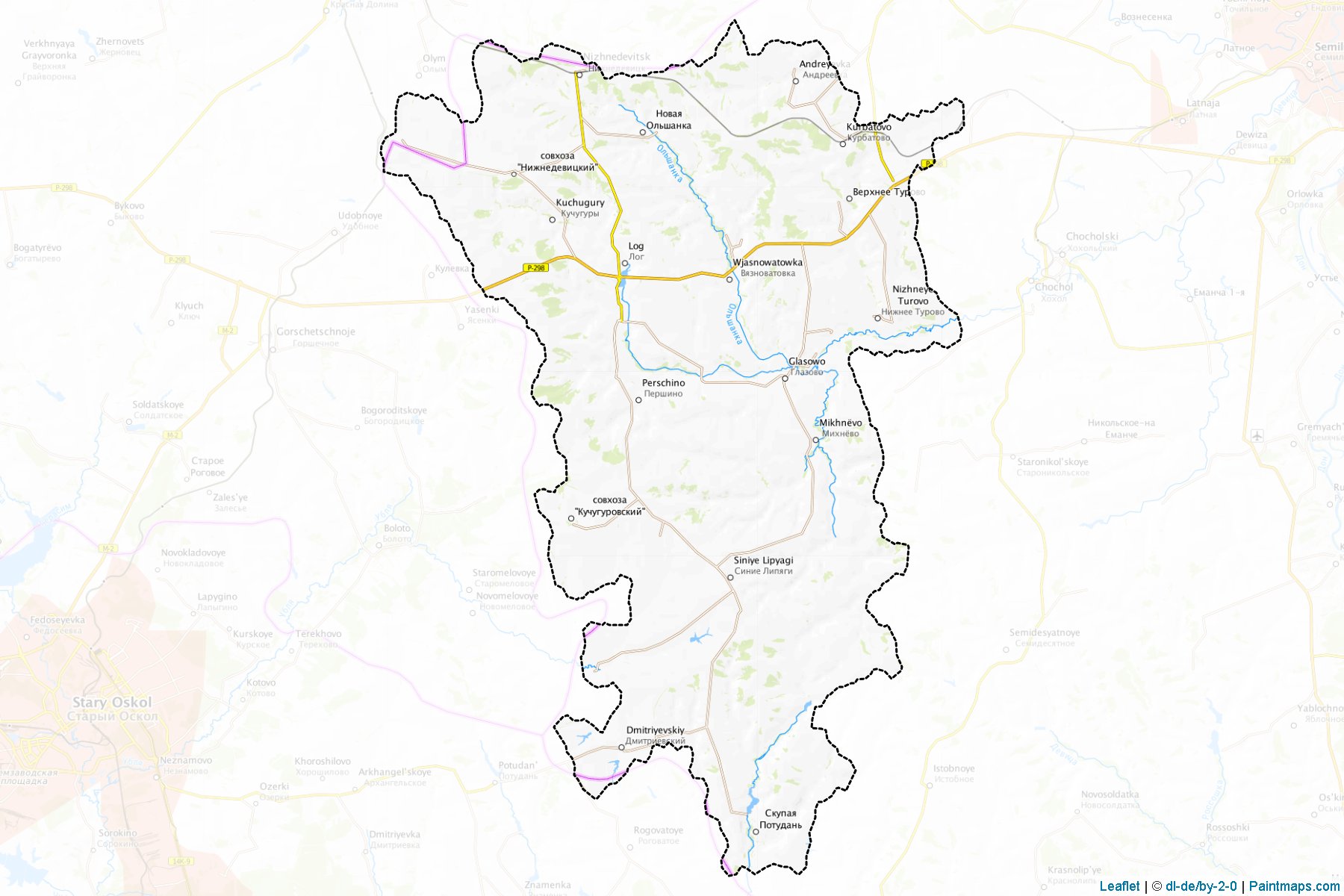 Nizhnedevickij (Voronej) Haritası Örnekleri-1