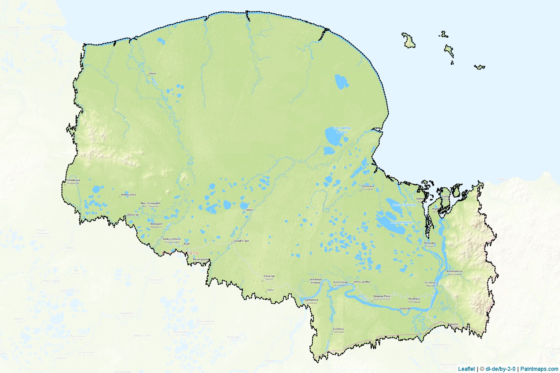 Nizhnekolymskiy (Sakha) Map Cropping Samples-1