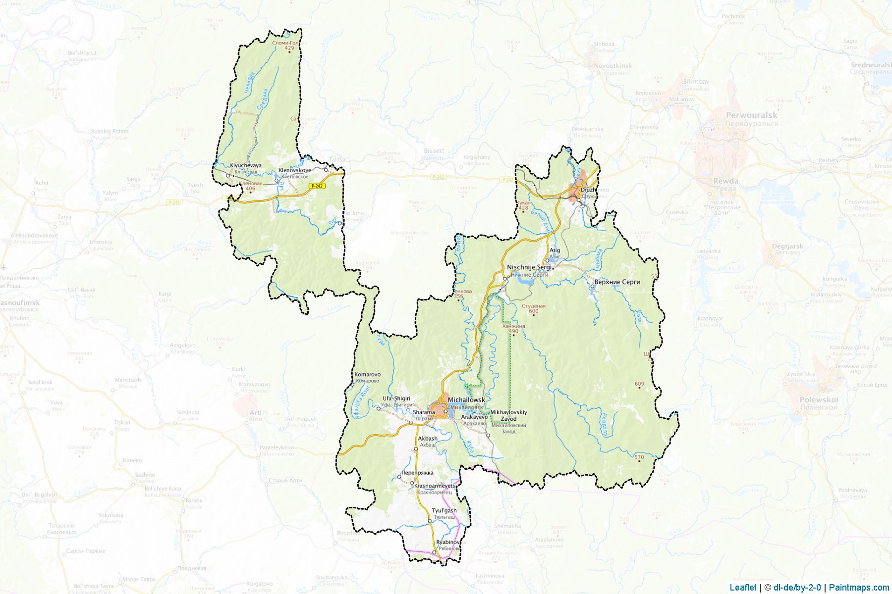 Nizhneserginskiy (Sverdlovsk) Map Cropping Samples-1