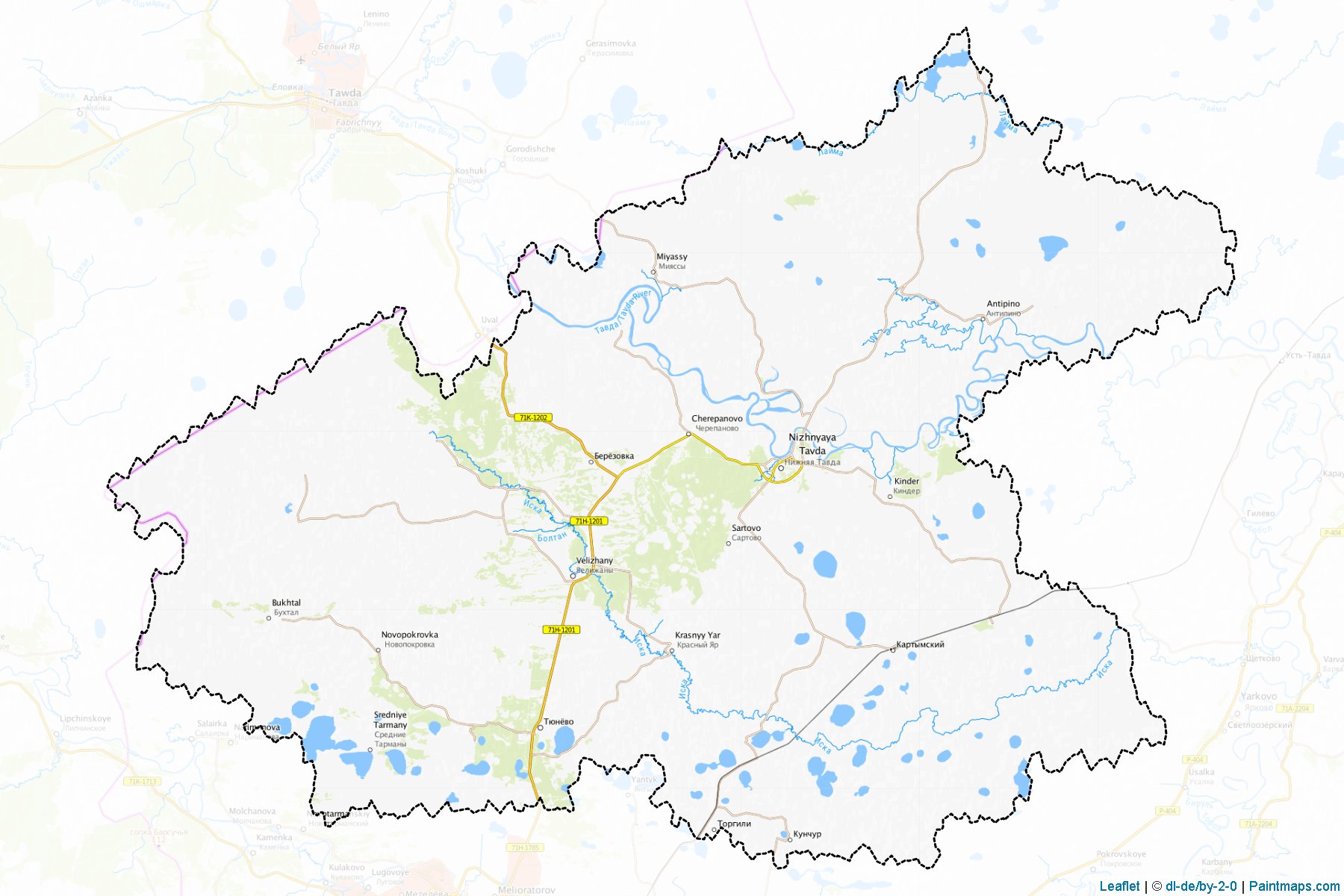 Nizhnetavdinskiy (Tyumen) Map Cropping Samples-1