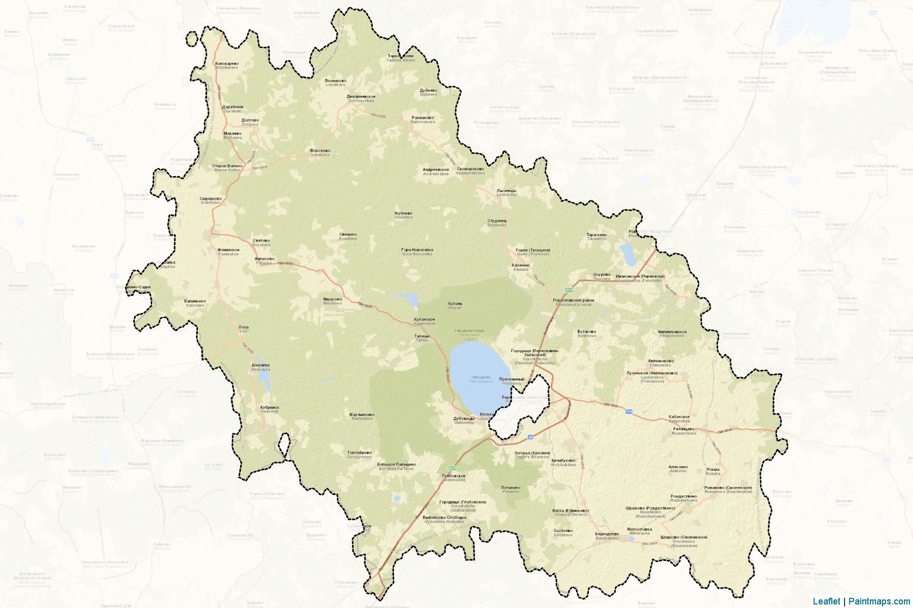 Muestras de recorte de mapas Pereslavskiy (Yaroslavl)-2