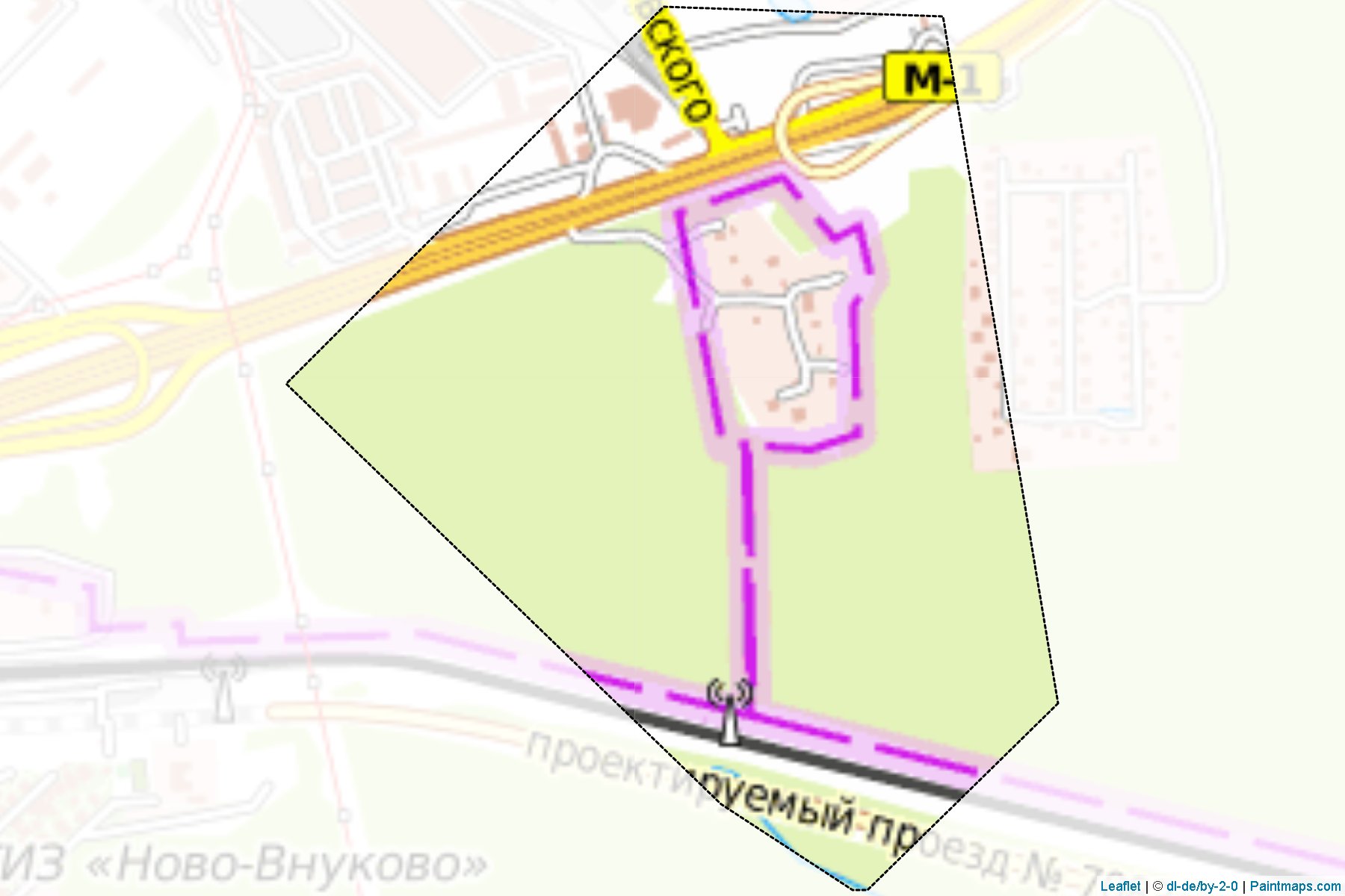 Muestras de recorte de mapas Odintsovskiy (Moscow Oblast)-1