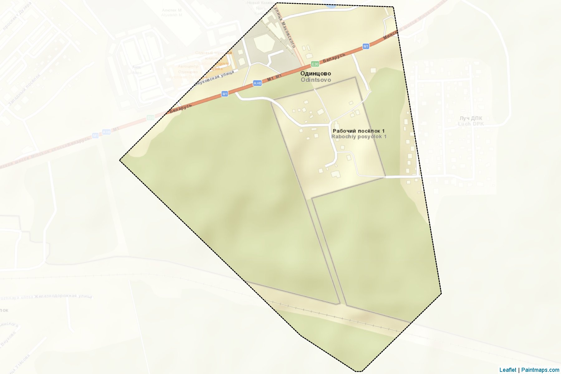 Odintsovskiy (Moscow Oblast) Map Cropping Samples-2