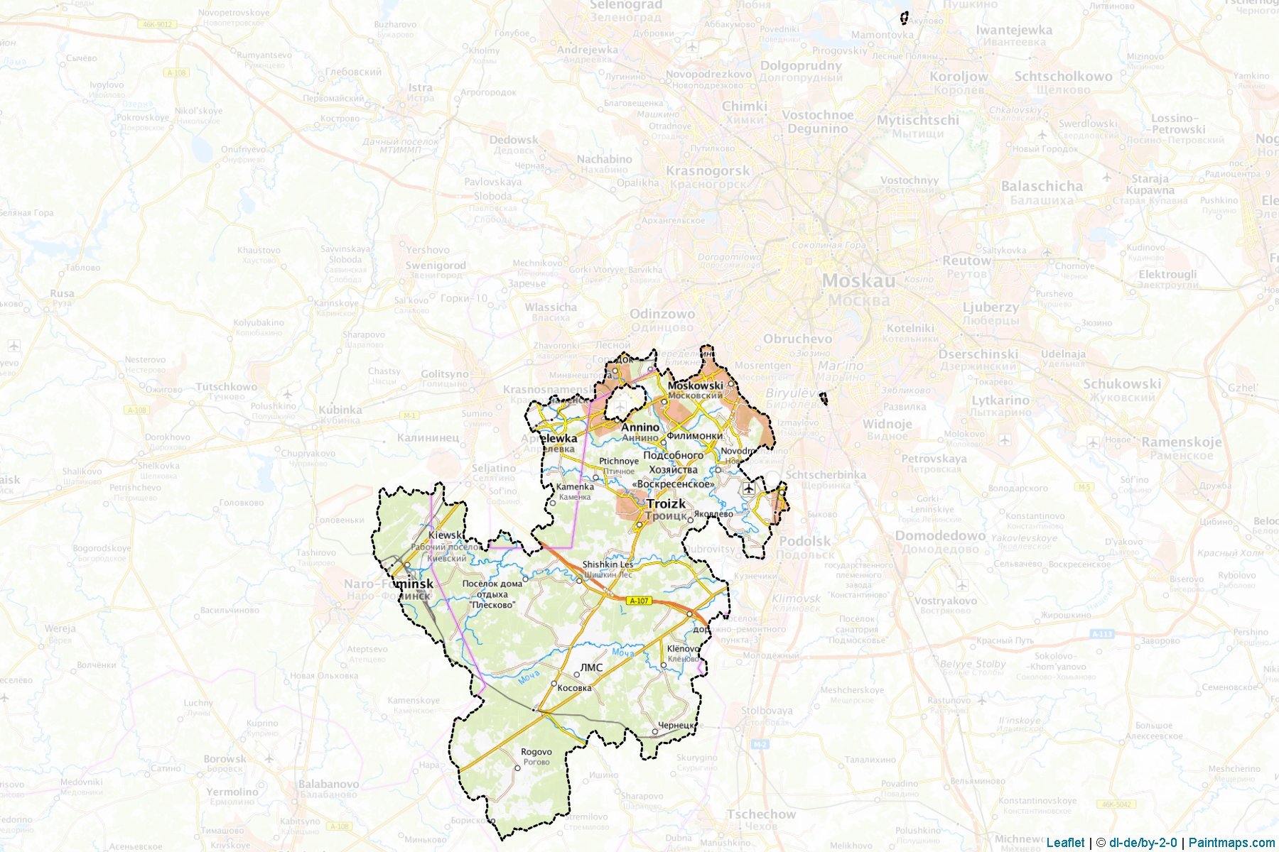 Muestras de recorte de mapas Podolsky (Moscow)-1