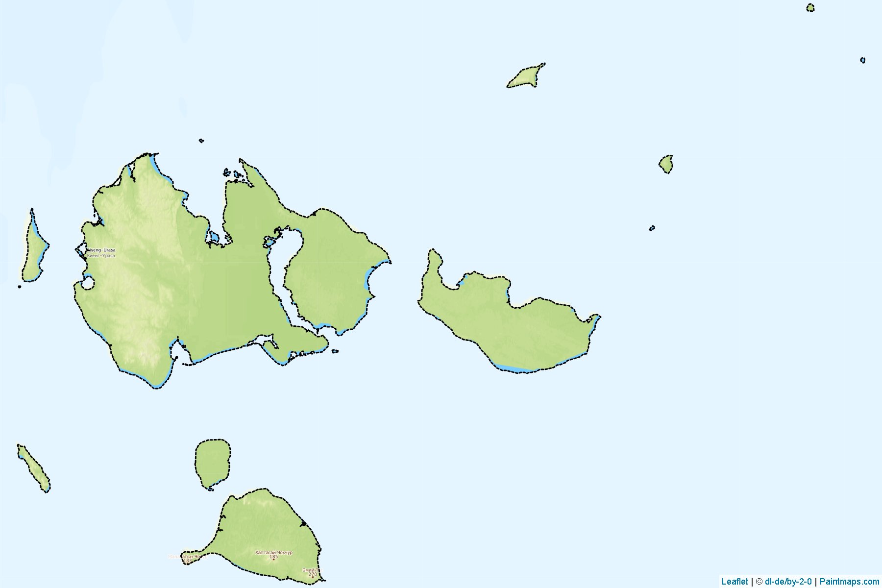 New Siberia Islands (Yakutistan) Haritası Örnekleri-1