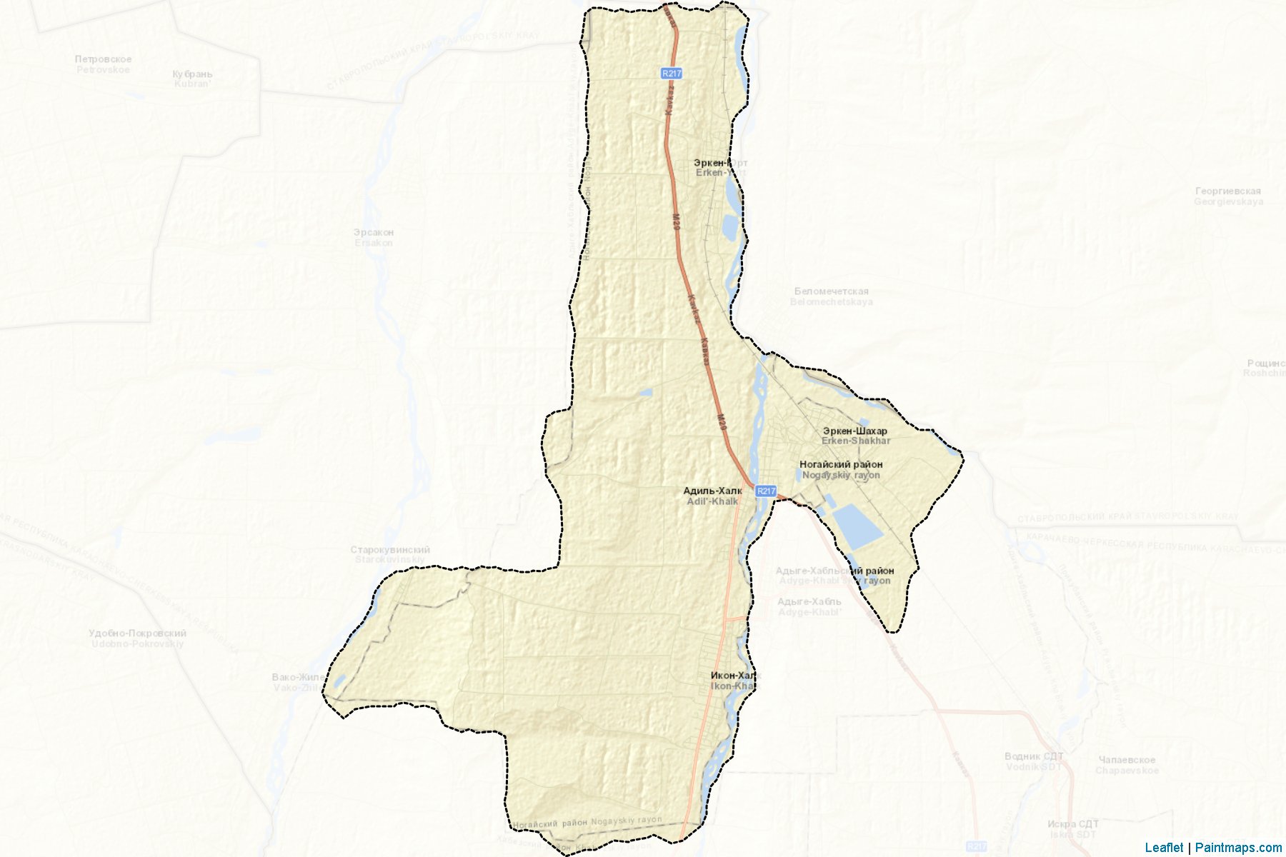 Nogajskiy (Karachay-Cherkess) Map Cropping Samples-2