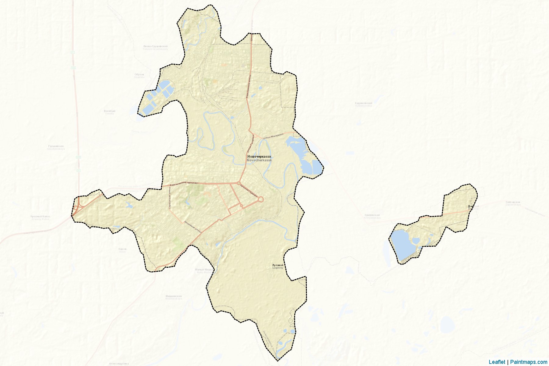 Novocherkassk (Rostov) Map Cropping Samples-2