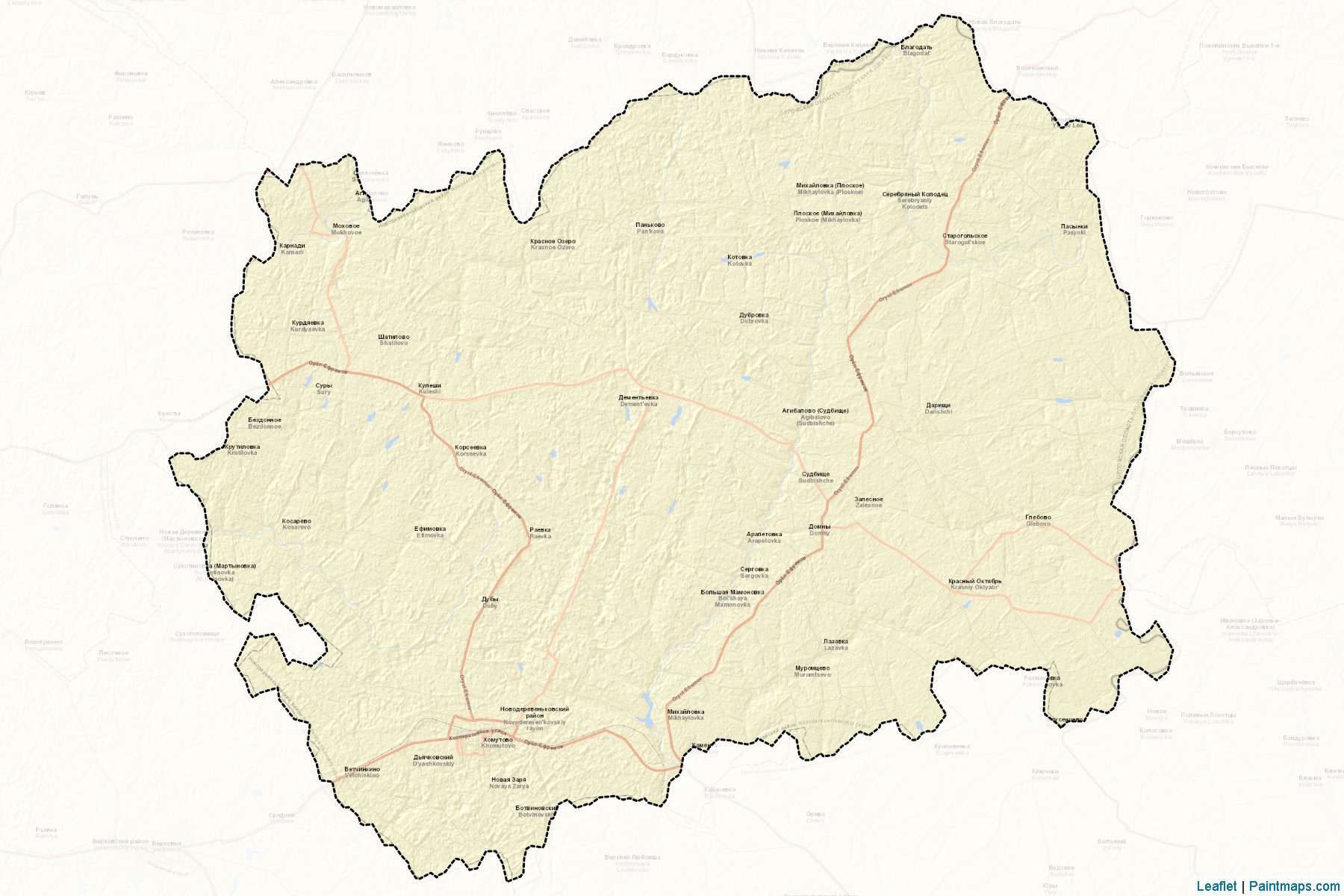 Novodereven'kovskiy (Oryol) Haritası Örnekleri-2