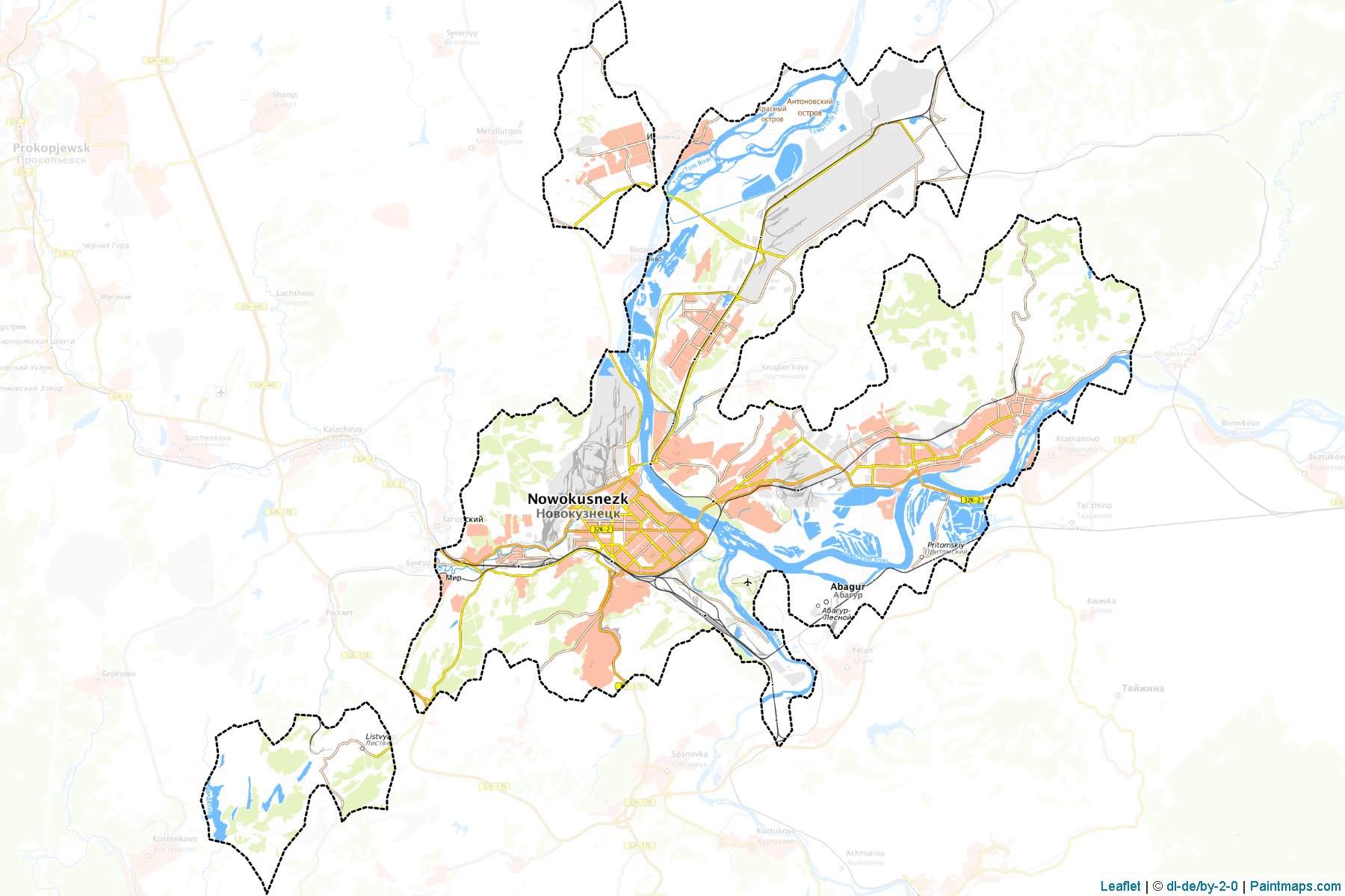 Novokuzneck (Kemerovo) Map Cropping Samples-1