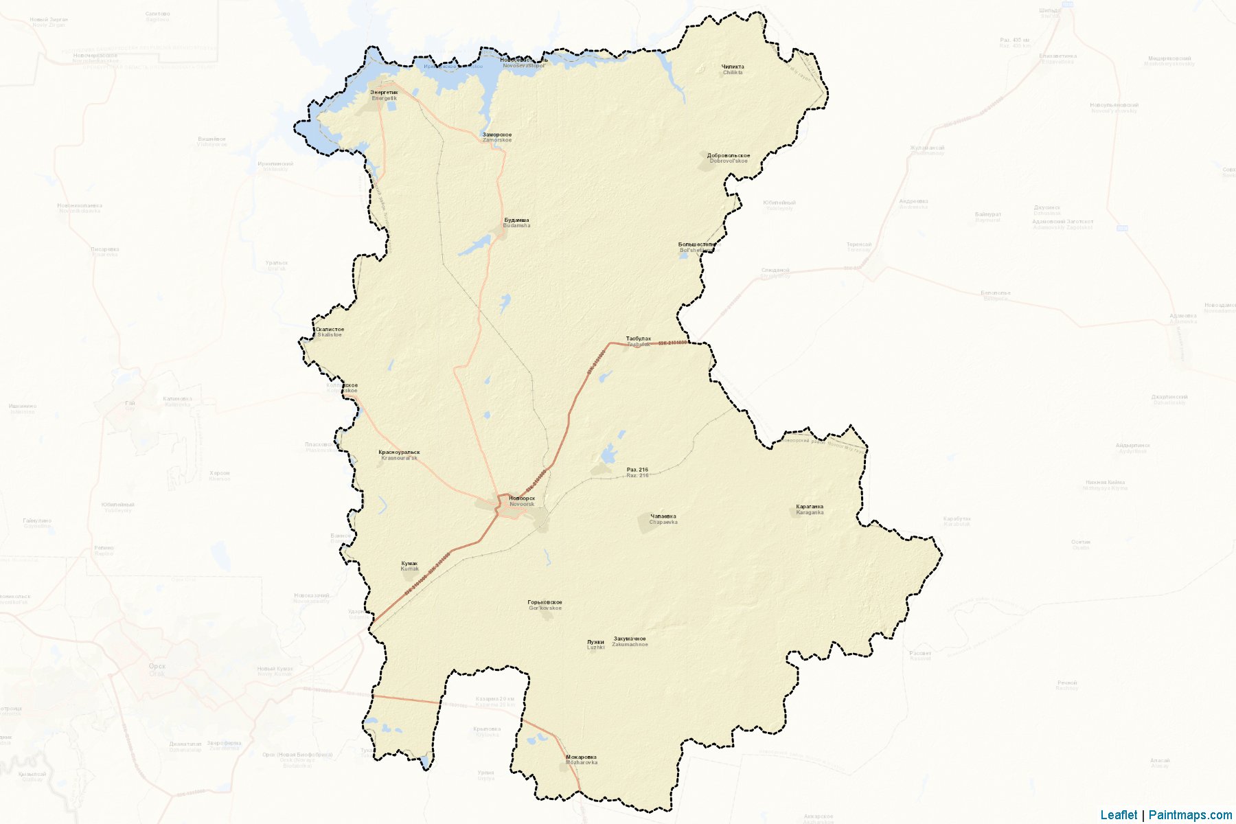 Novoorskiy (Orenburg) Map Cropping Samples-2