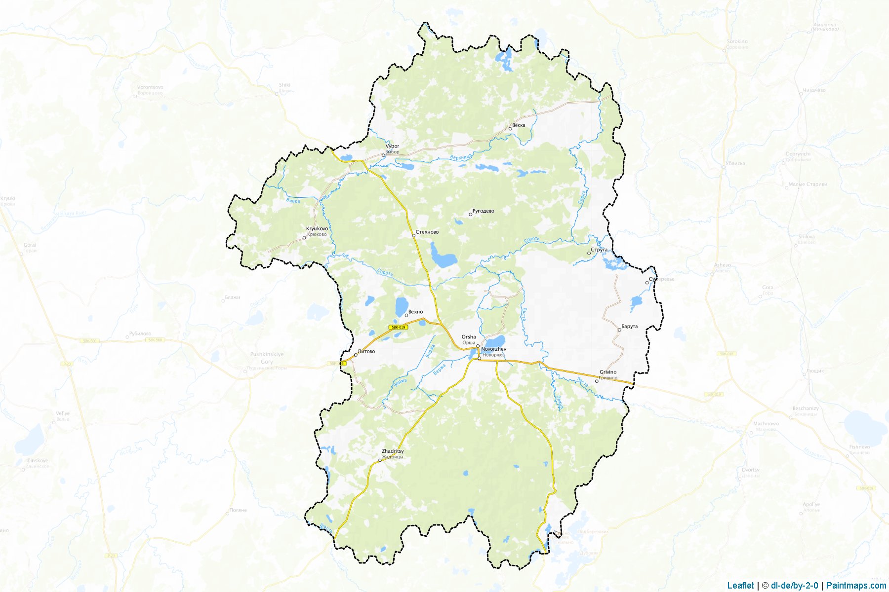 Novorzhevskiy (Pskov) Map Cropping Samples-1