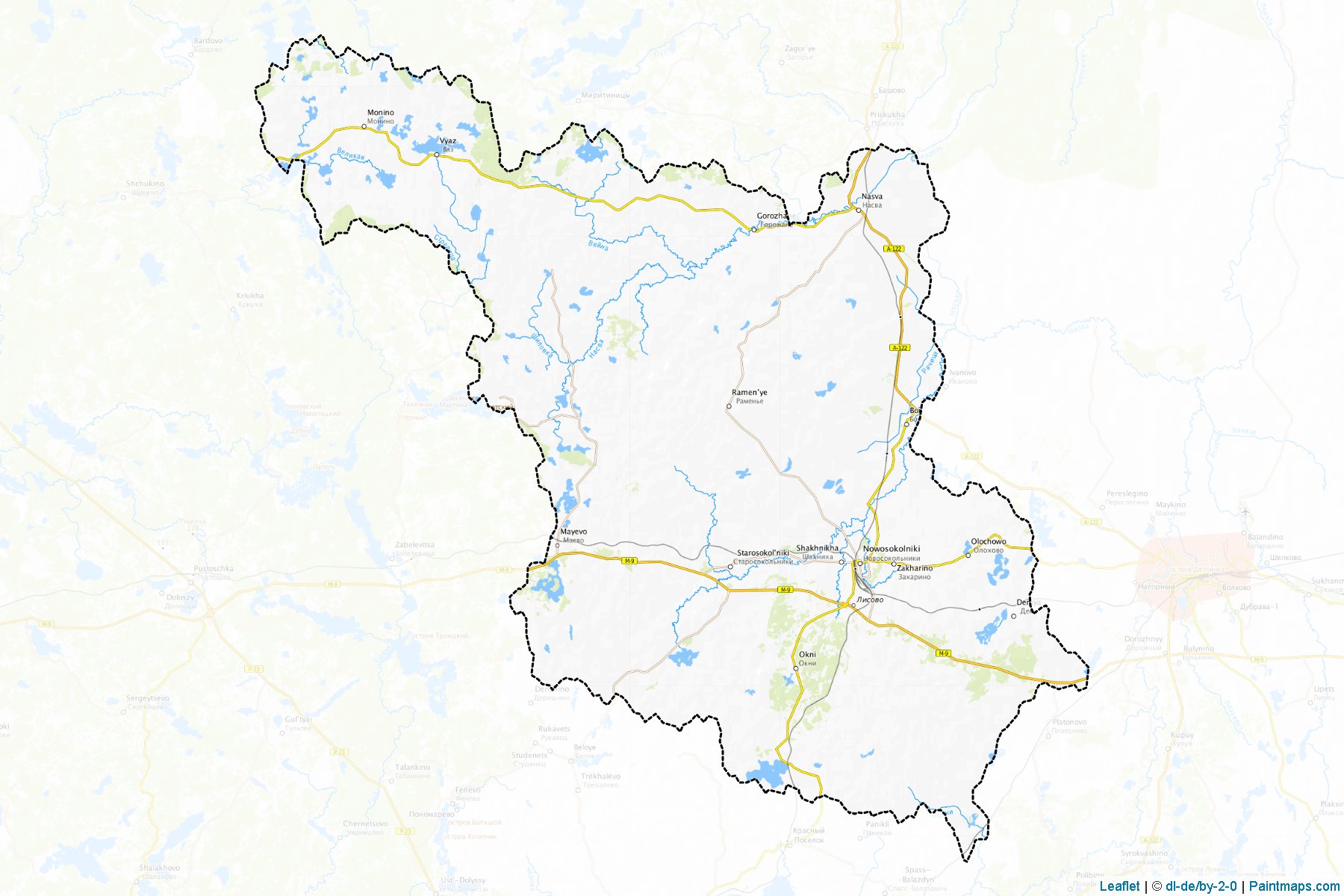 Muestras de recorte de mapas Novosokol'nicheskiy (Pskov)-1