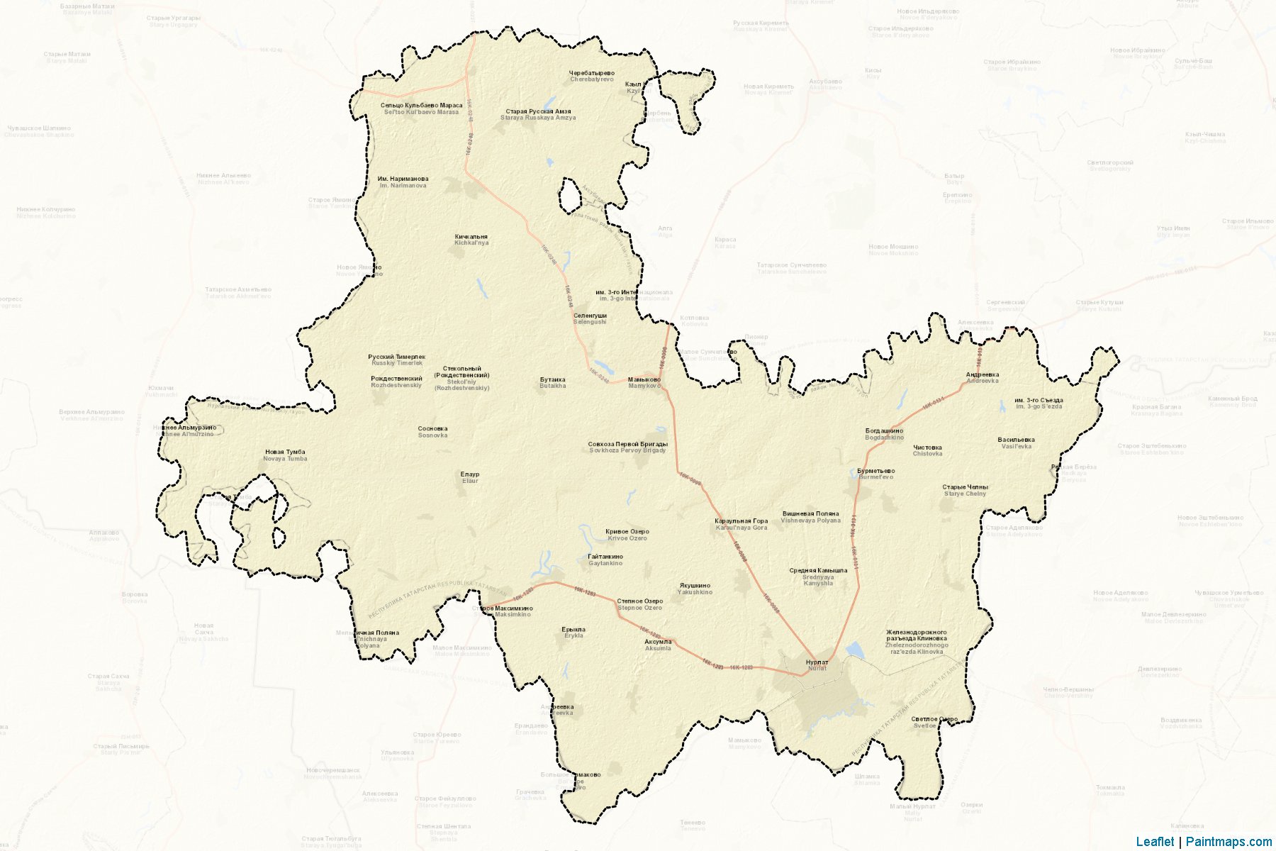 Nurlatskiy (Tatarstan) Map Cropping Samples-2