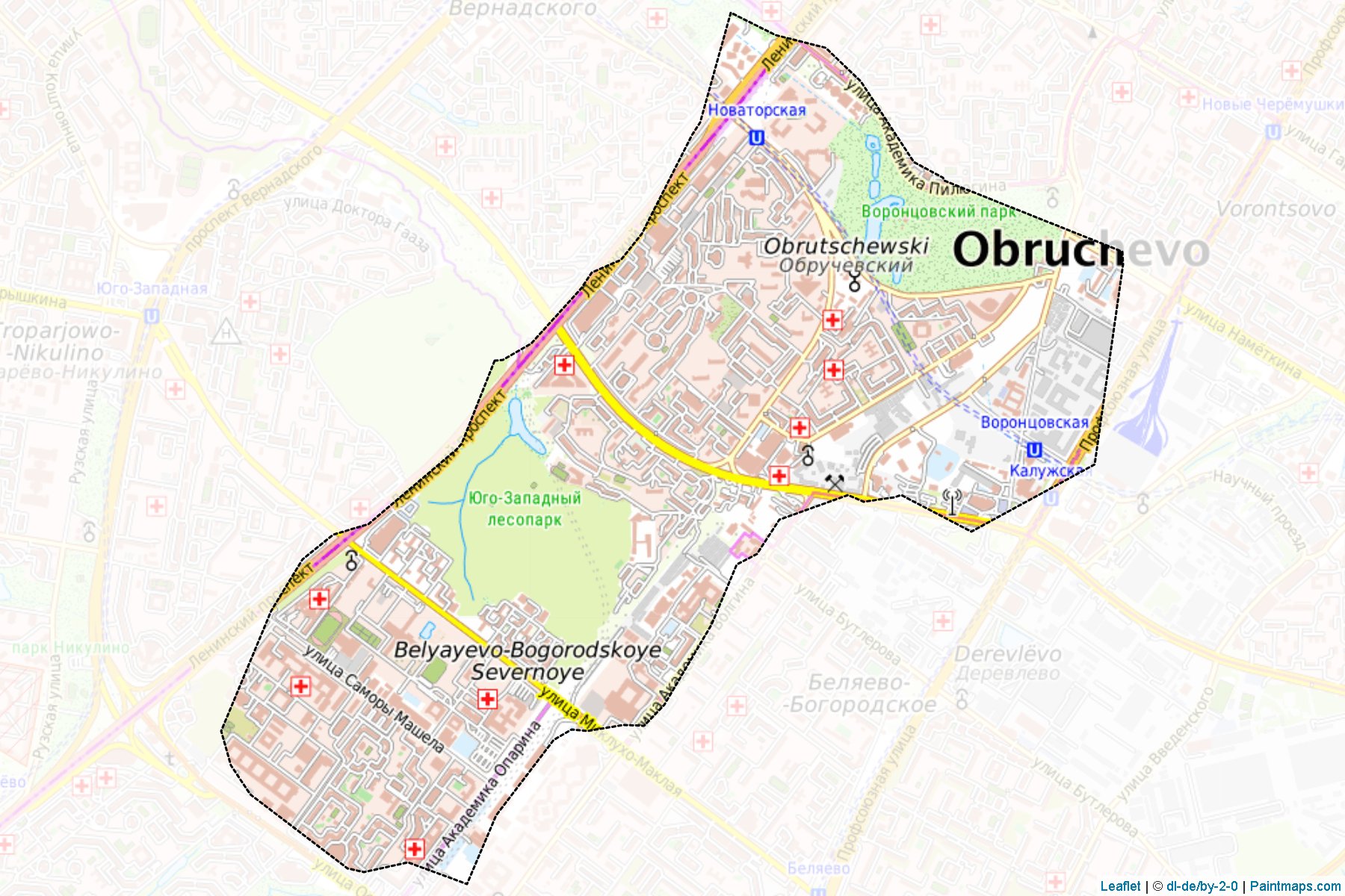 Obruchevskiy (Moscow City) Map Cropping Samples-1