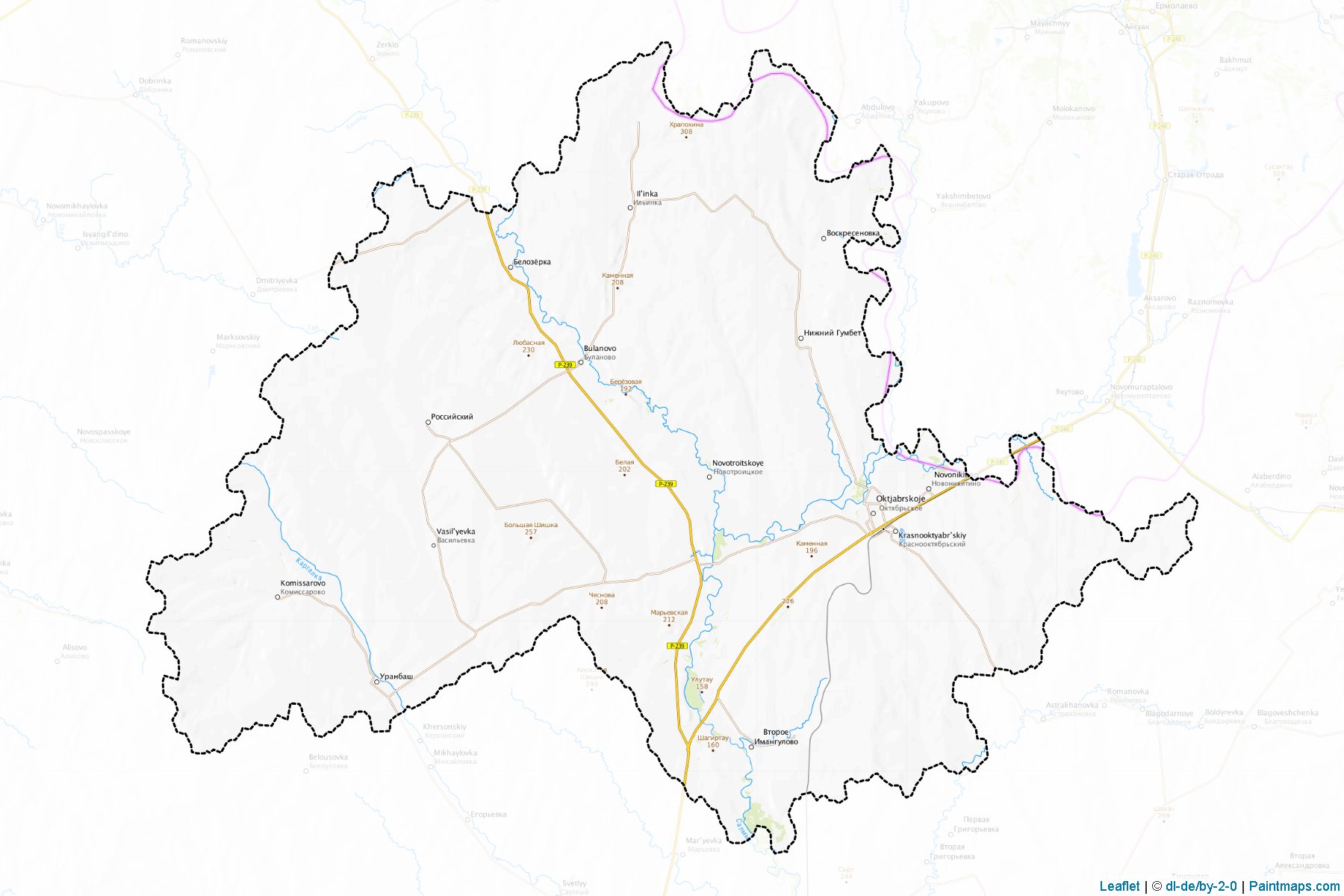 Oktjabr'skiy (Orenburg) Map Cropping Samples-1