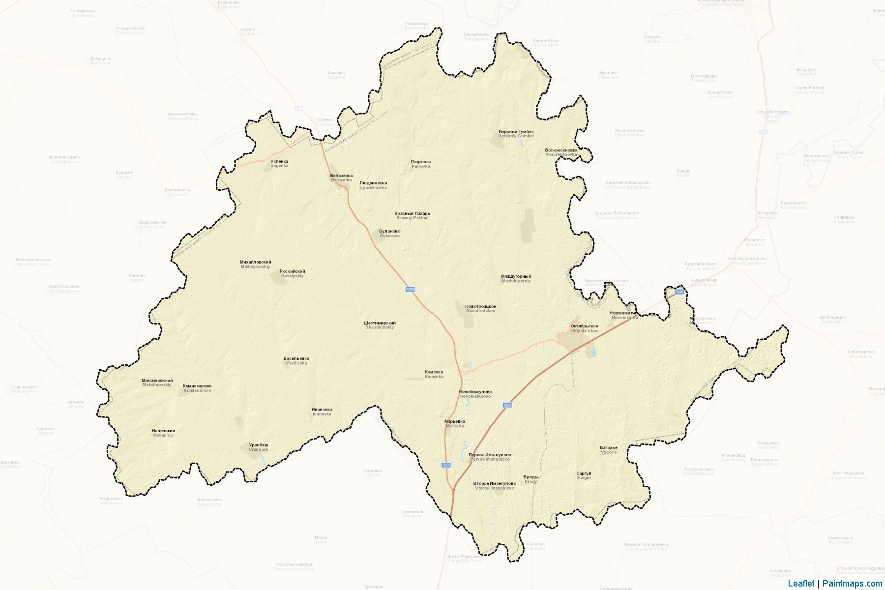 Oktjabr'skiy (Orenburg) Map Cropping Samples-2