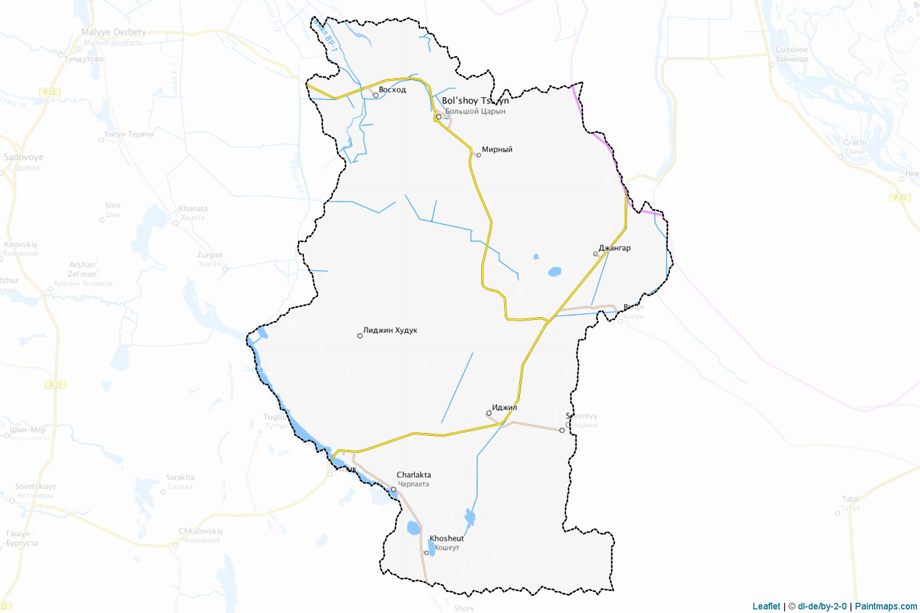 Oktjabr'skiy (Kalmykia) Map Cropping Samples-1