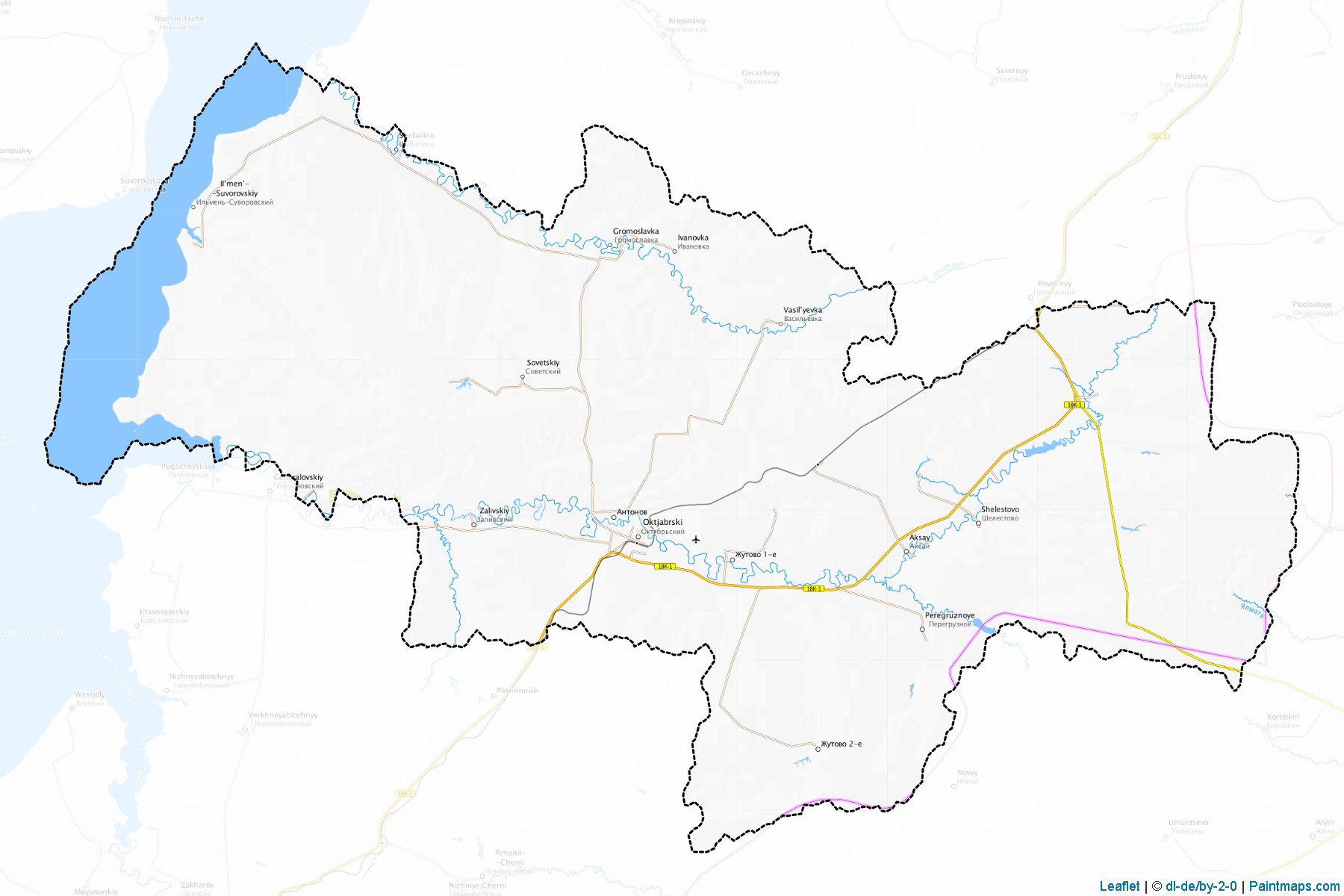 Muestras de recorte de mapas Oktjabr'skiy (Volgograd)-1