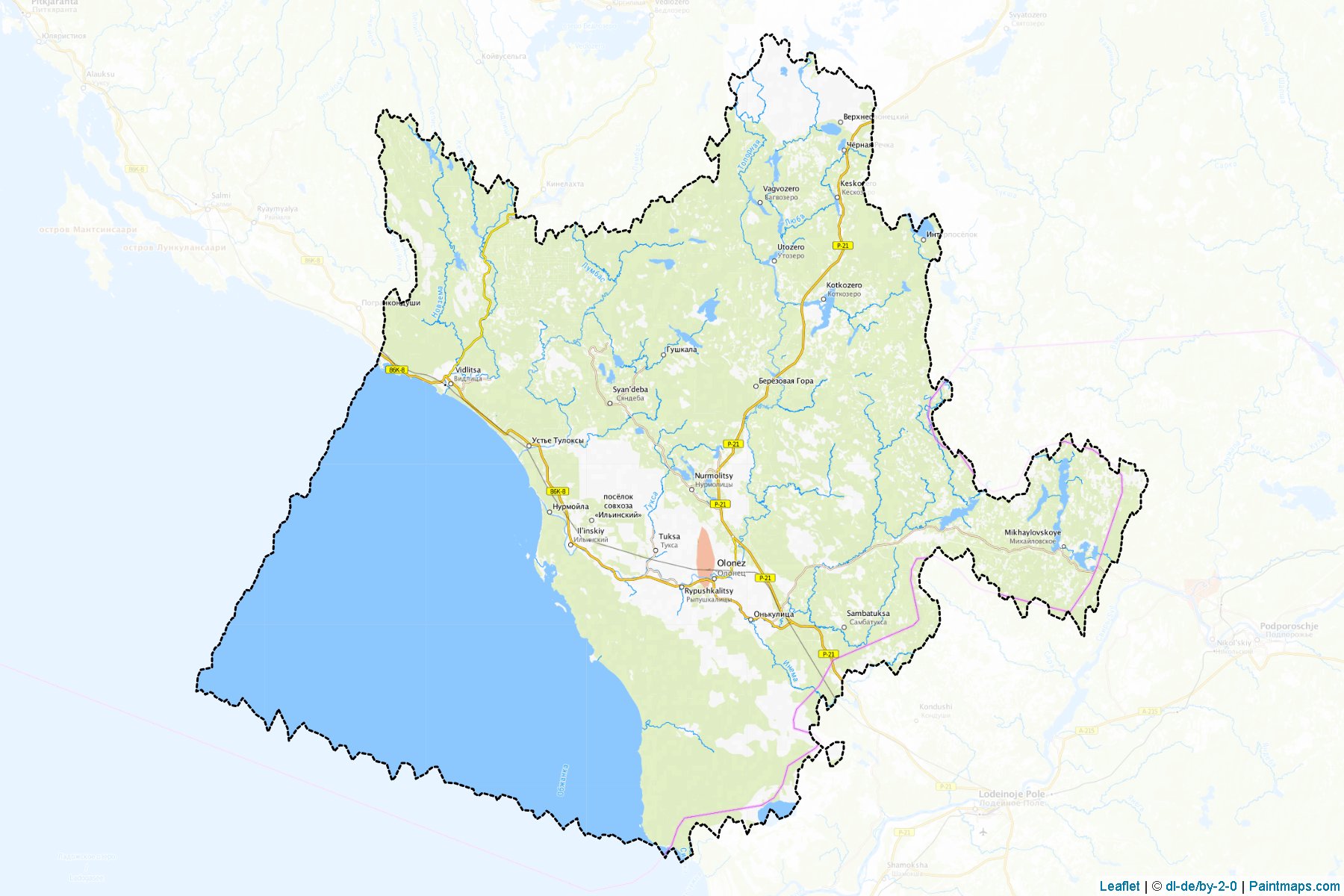 Oloneckij (Karelia) Map Cropping Samples-1