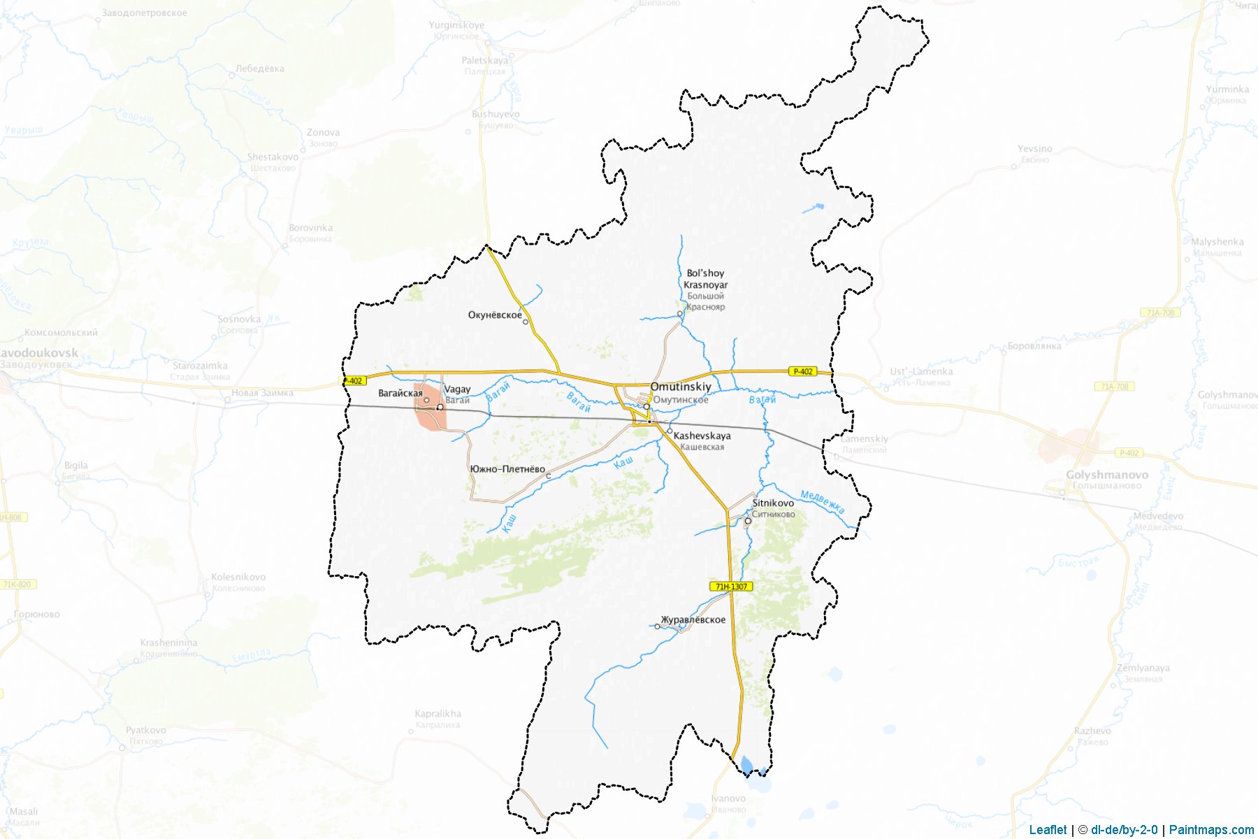 Omutinskiy (Tyumen) Map Cropping Samples-1