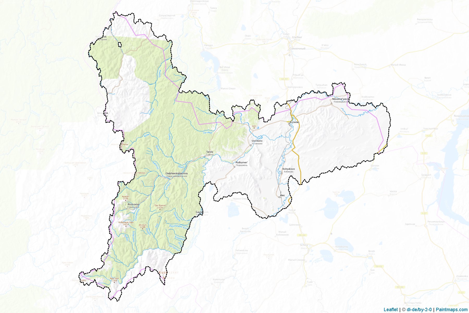 Ordzhonikidzevskiy (Khakassia) Map Cropping Samples-1