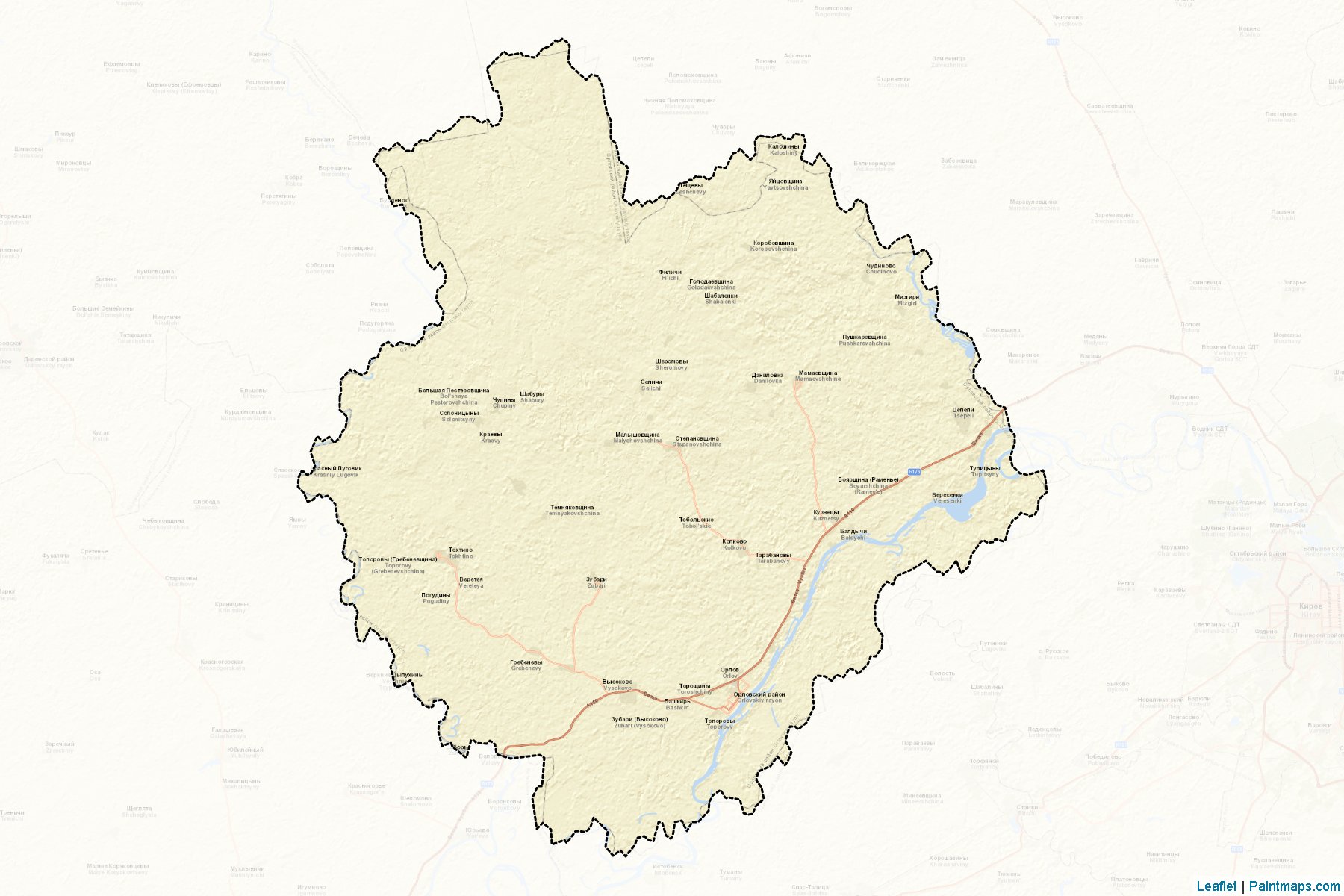 Orlovskiy (Kirov) Map Cropping Samples-2