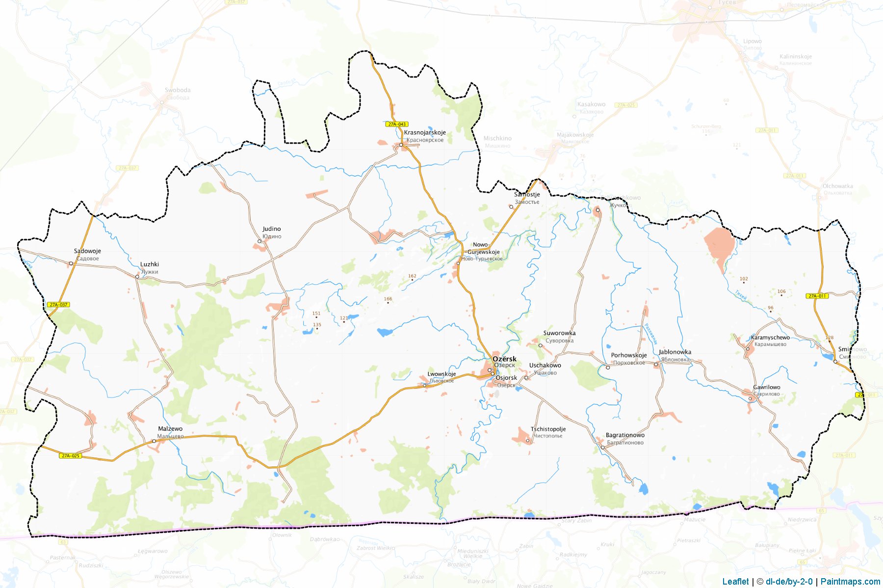 Ozjorskiy (Kaliningrad) Map Cropping Samples-1