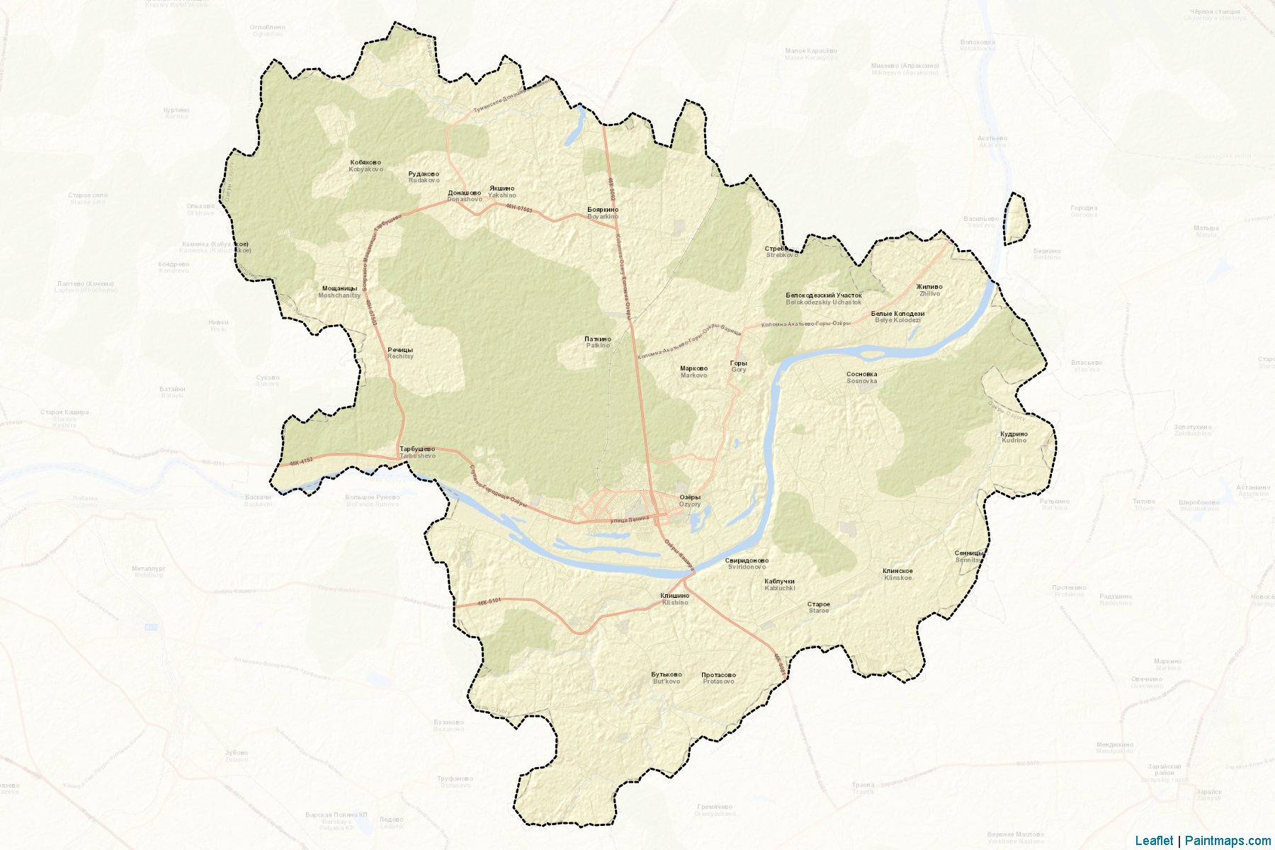 Ozjorskiy (Moscow Oblast) Map Cropping Samples-2