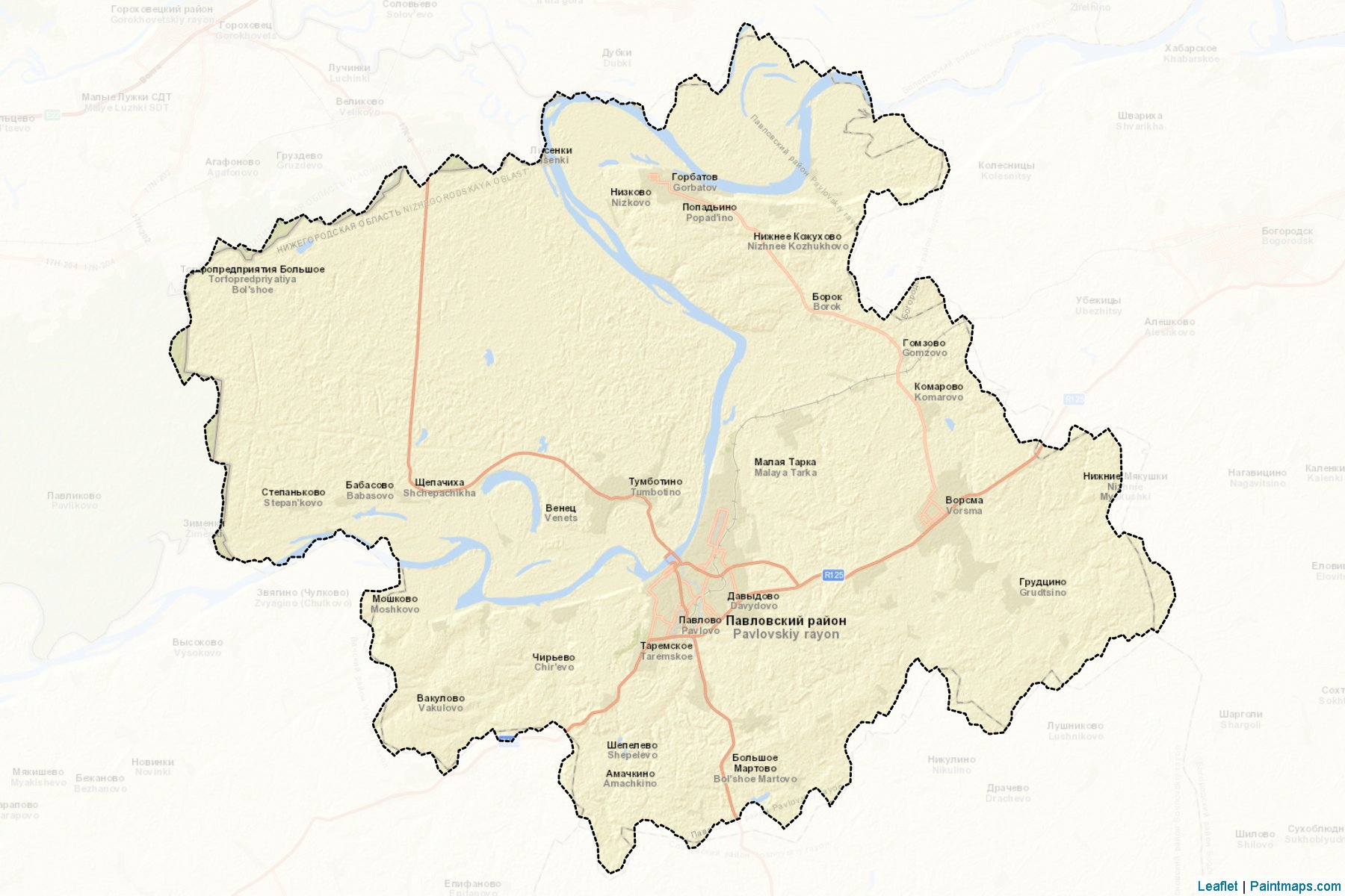 Pavlovskiy (Nizhny Novgorod) Map Cropping Samples-2